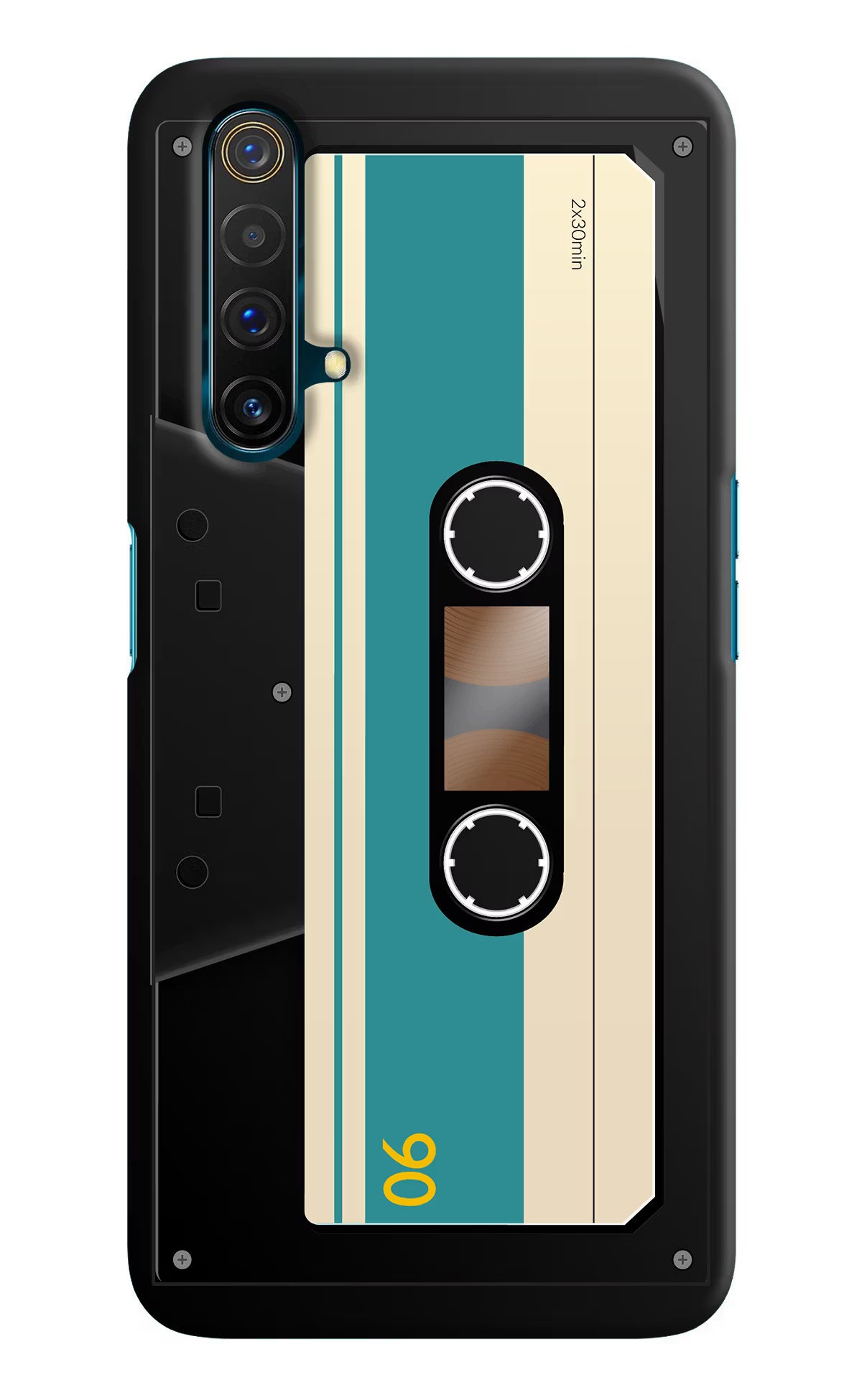 Cassette Realme X3 Back Cover - Cassette Realme X3 Hard Case Back Cover by Casekaro Cassette Realme X3 Hard Case Back Cover by Casekaro