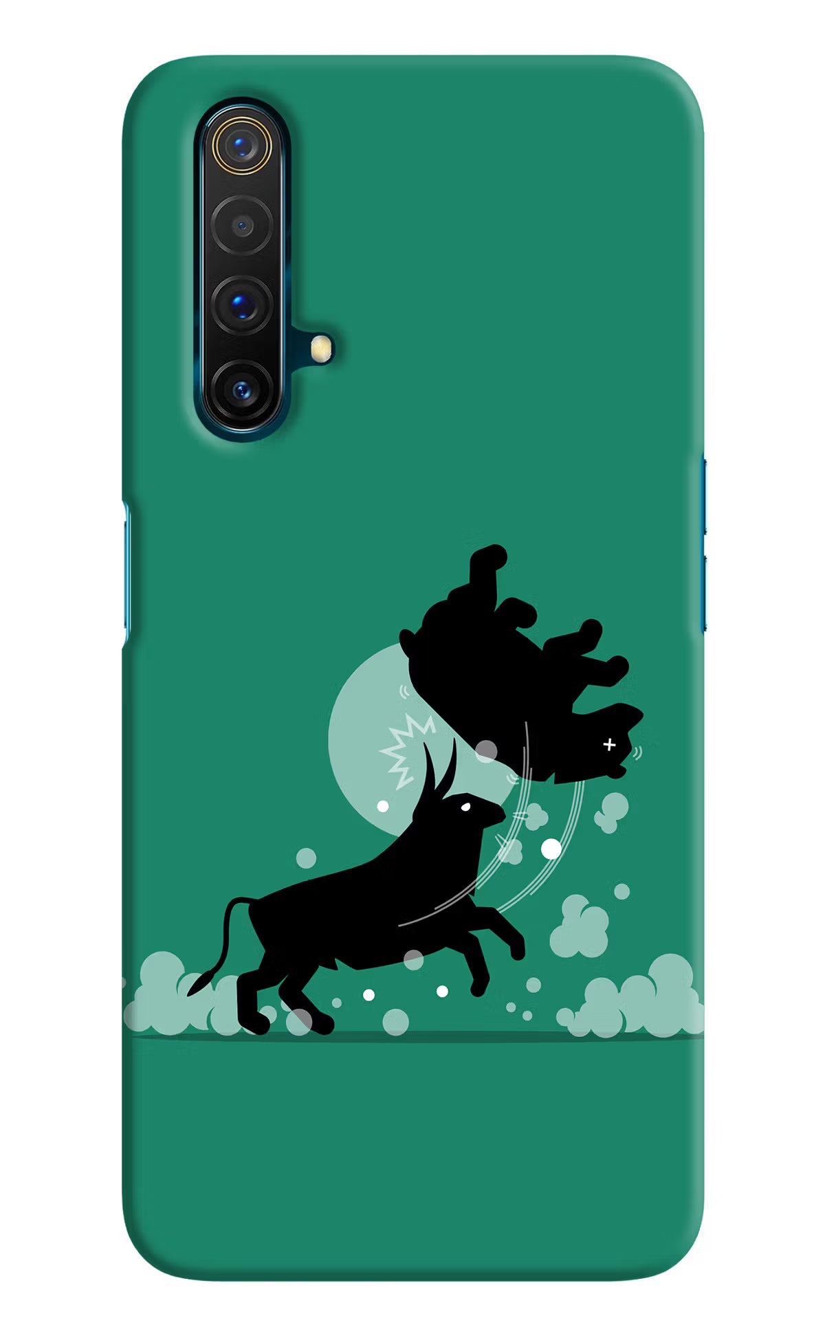 Bull Conqueror Realme X3 Back Cover - Bull Conqueror Realme X3 Hard Case Back Cover by Casekaro Bull Conqueror Realme X3 Hard Case Back Cover by Casekaro