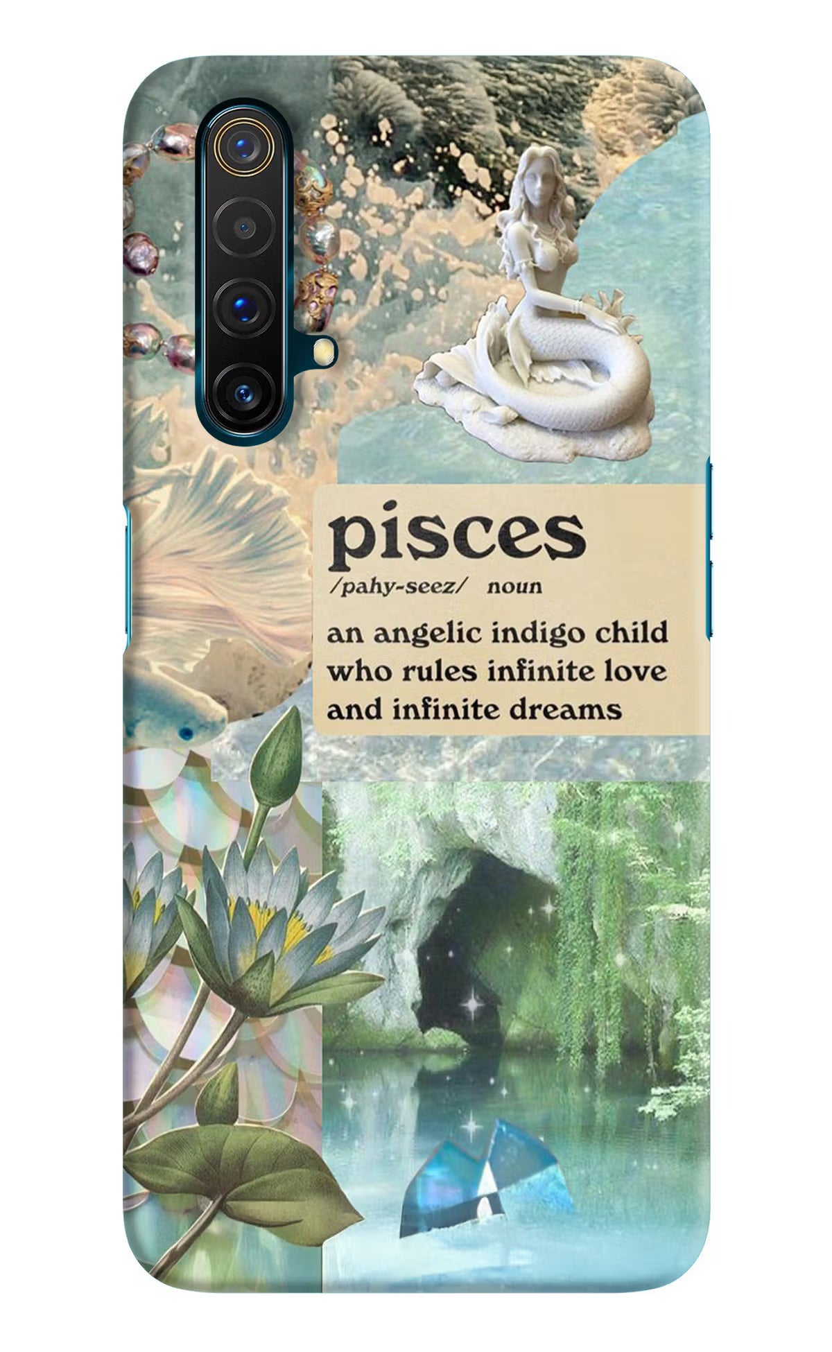 Pisces Zodiac Realme X3 Back Cover - Pisces Zodiac Realme X3 Hard Case Back Cover by Casekaro Pisces Zodiac Realme X3 Hard Case Back Cover by Casekaro