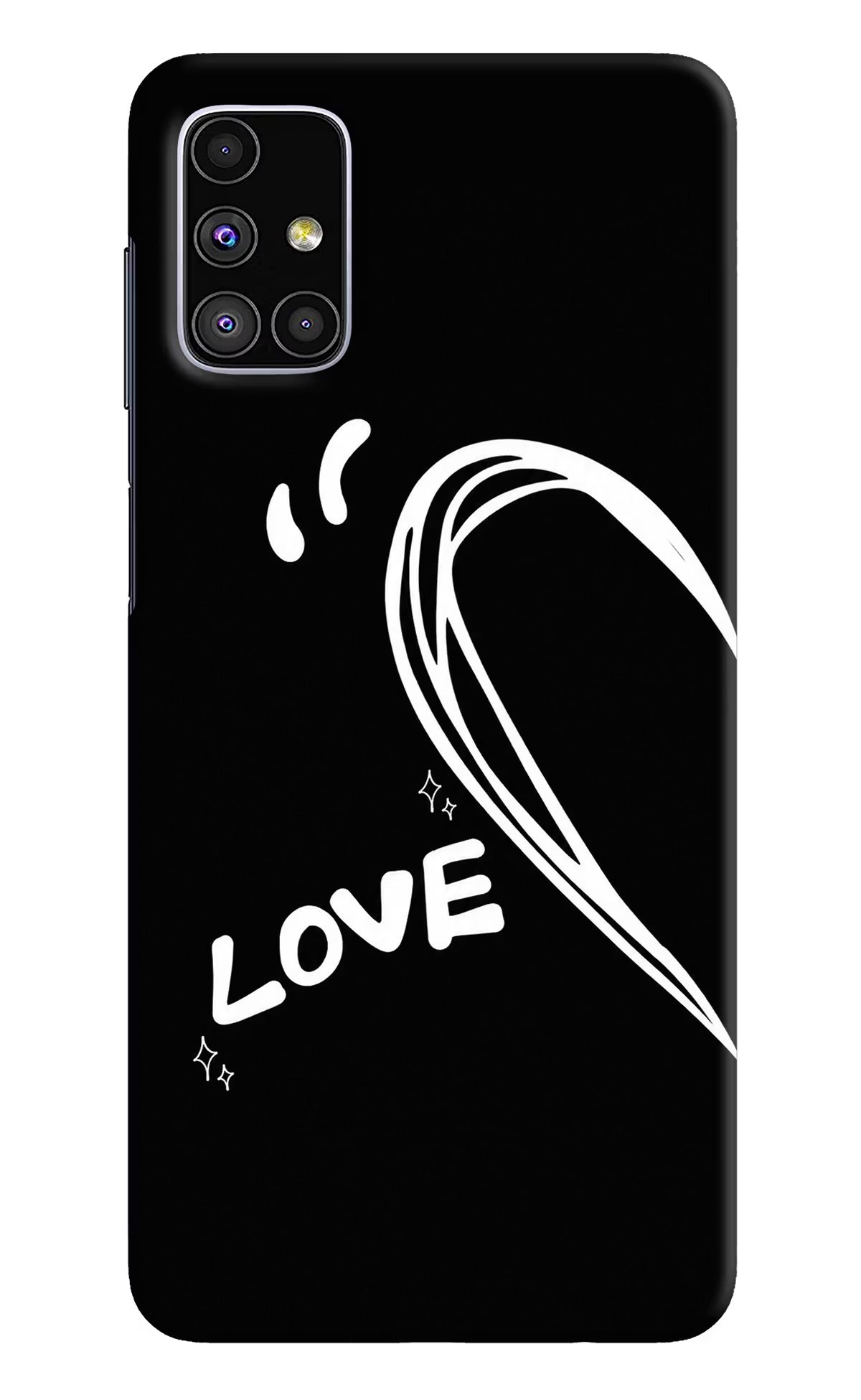 Love Line Samsung M51 Back Cover - Love Line Samsung M51 Back Cover Love Line Samsung M51 Back Cover