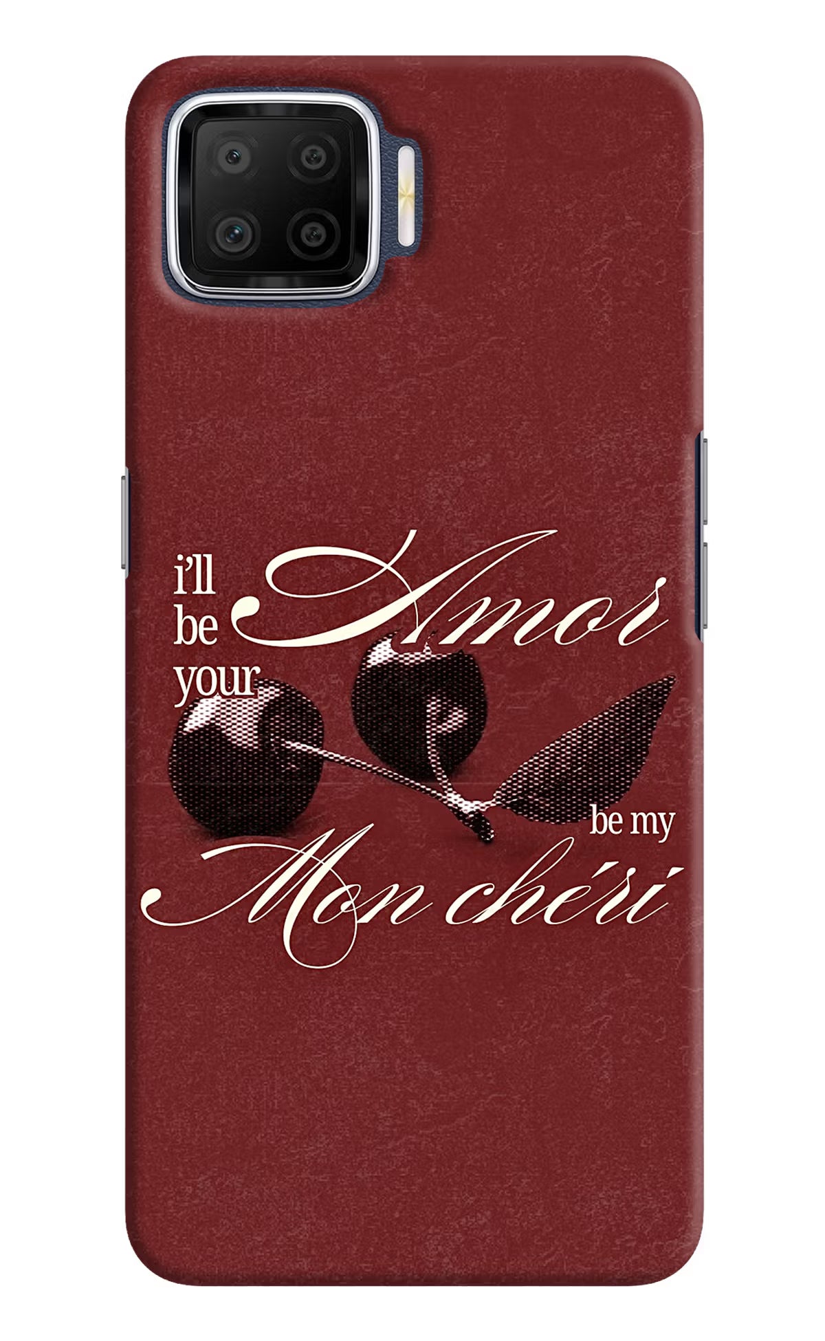 Velvet Cherry Oppo F17 Back Cover - Velvet Cherry Oppo F17 Back Cover Velvet Cherry Oppo F17 Back Cover