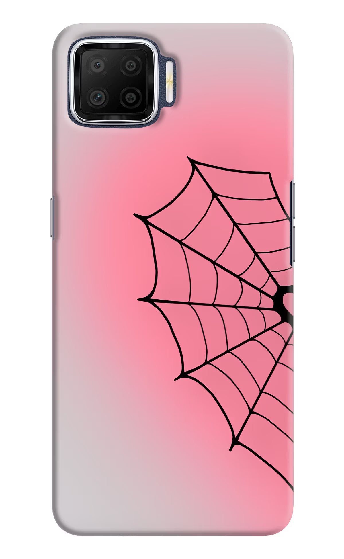 Pink Web Oppo F17 Back Cover - Pink Web Oppo F17 Back Cover Pink Web Oppo F17 Back Cover