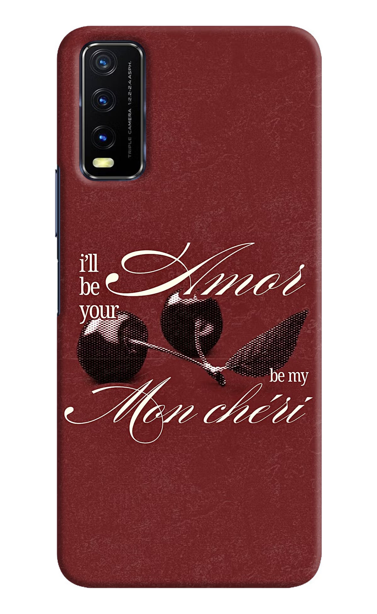 Velvet Cherry Vivo Y20/Y20i Back Cover - Velvet Cherry Vivo Y20/Y20i Back Cover Velvet Cherry Vivo Y20/Y20i Back Cover