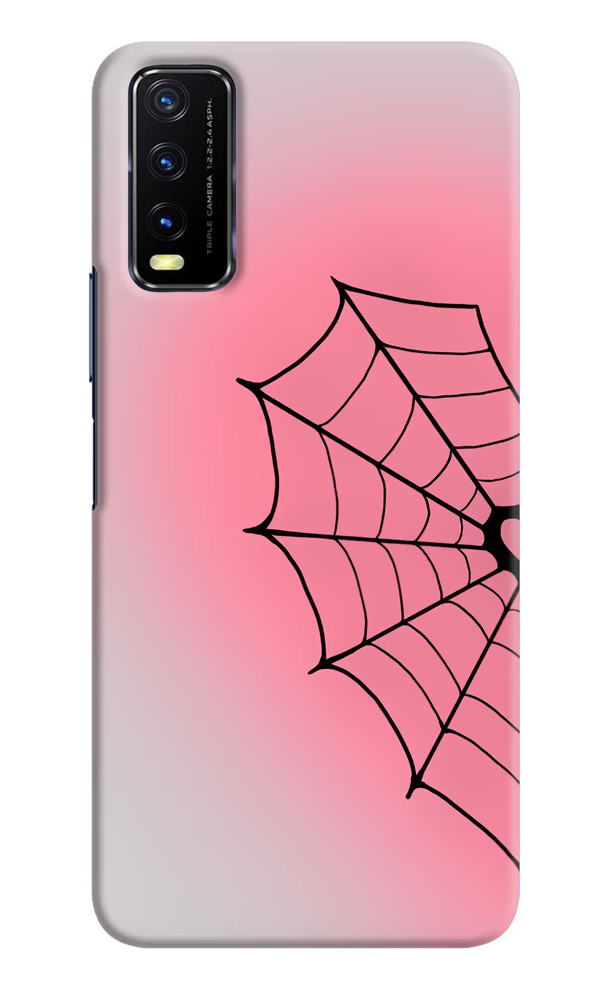 Pink Web Vivo Y20/Y20i Back Cover - Pink Web Vivo Y20/Y20i Back Cover Pink Web Vivo Y20/Y20i Back Cover