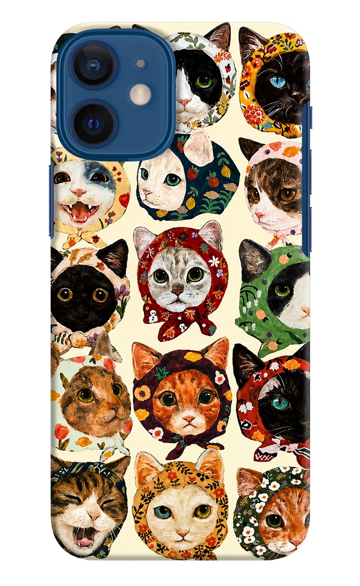 Cool Cat iPhone 12 Mini Back Cover - Cool Cat iPhone 12 Mini Back Cover Cool Cat iPhone 12 Mini Back Cover