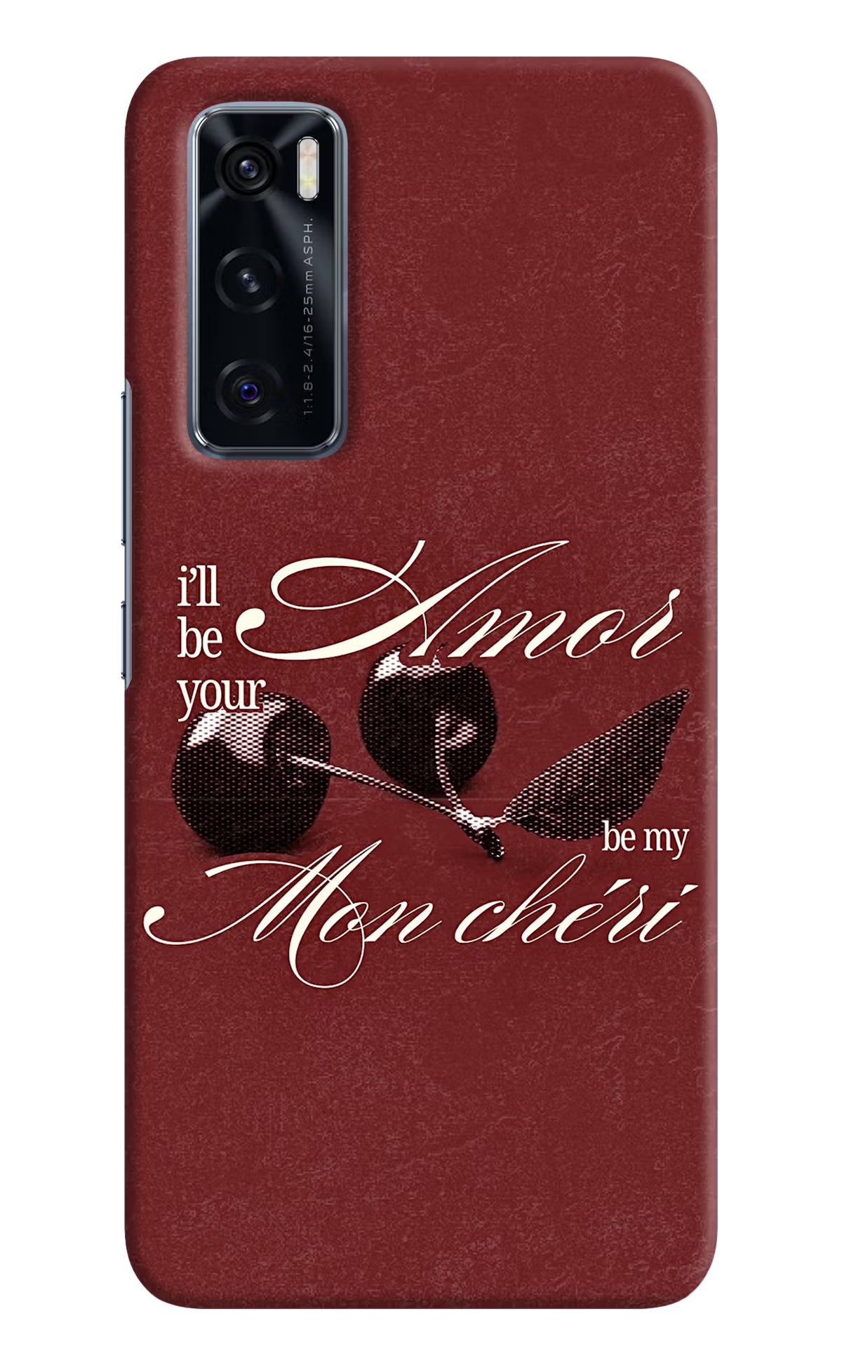 Velvet Cherry Vivo V20 SE Back Cover - Velvet Cherry Vivo V20 SE Back Cover Velvet Cherry Vivo V20 SE Back Cover