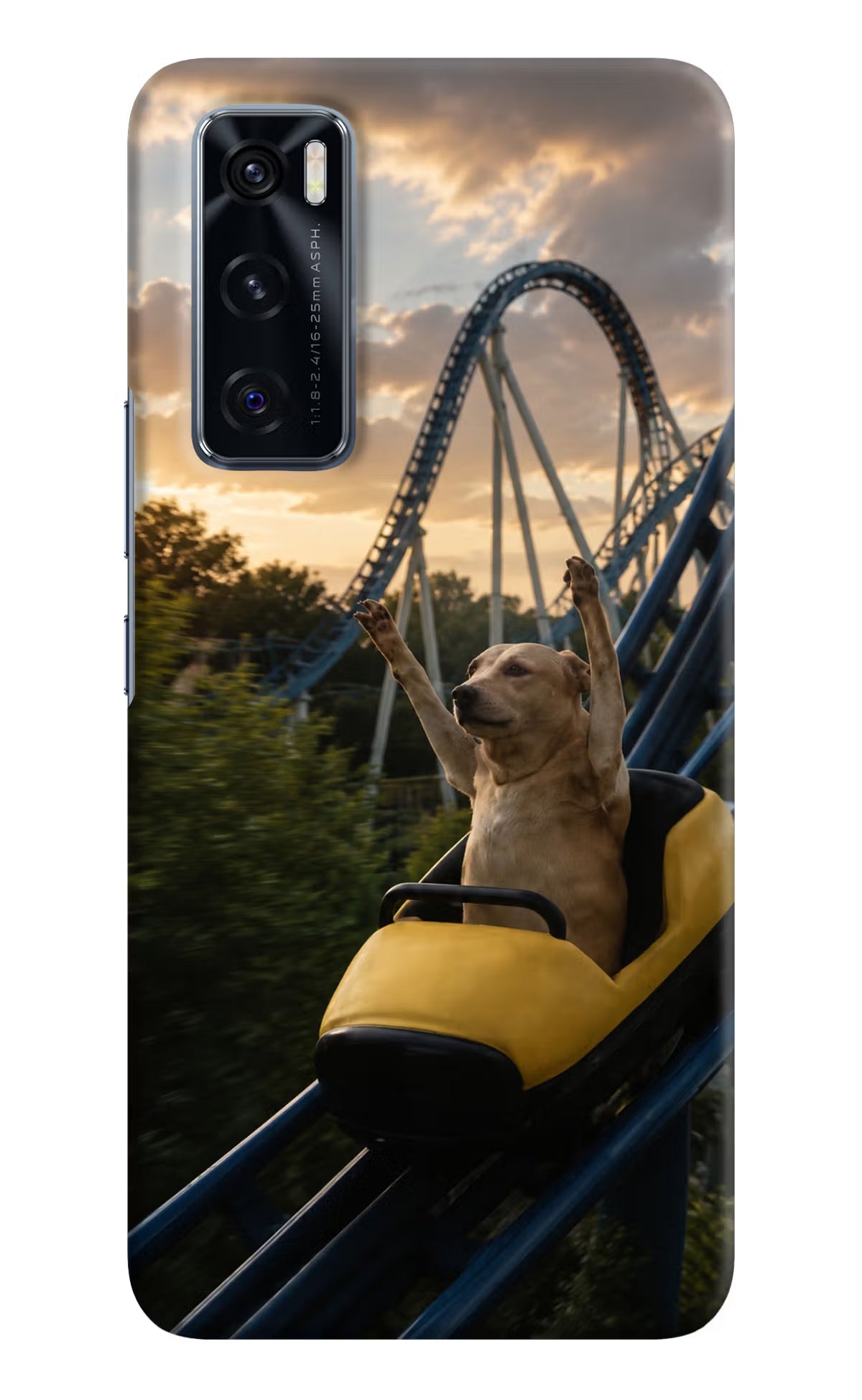 Rollercoaster Dog Vivo V20 SE Back Cover - Rollercoaster Dog Vivo V20 SE Back Cover Rollercoaster Dog Vivo V20 SE Back Cover