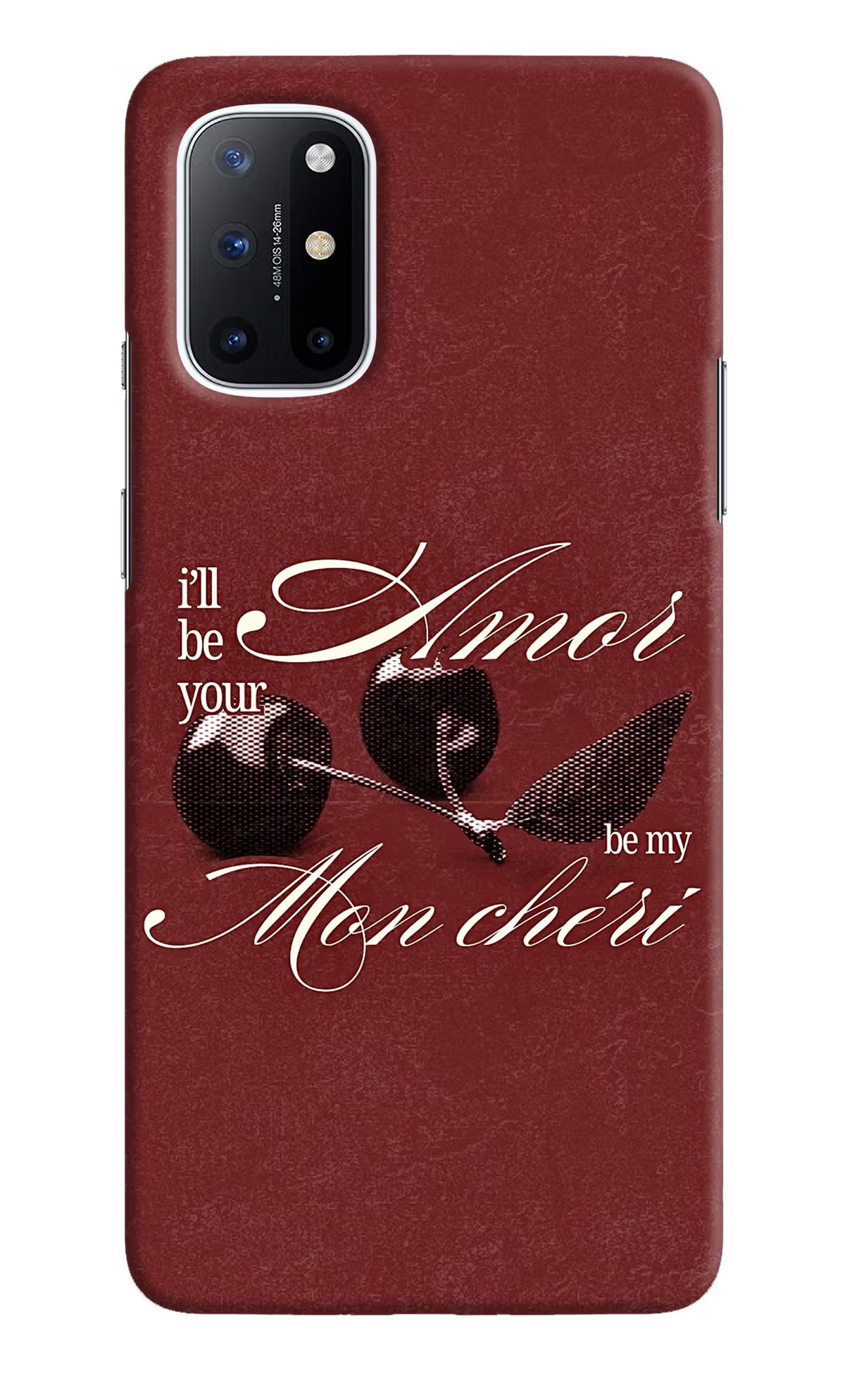 Velvet Cherry Oneplus 8T Back Cover - Velvet Cherry Oneplus 8T Back Cover Velvet Cherry Oneplus 8T Back Cover