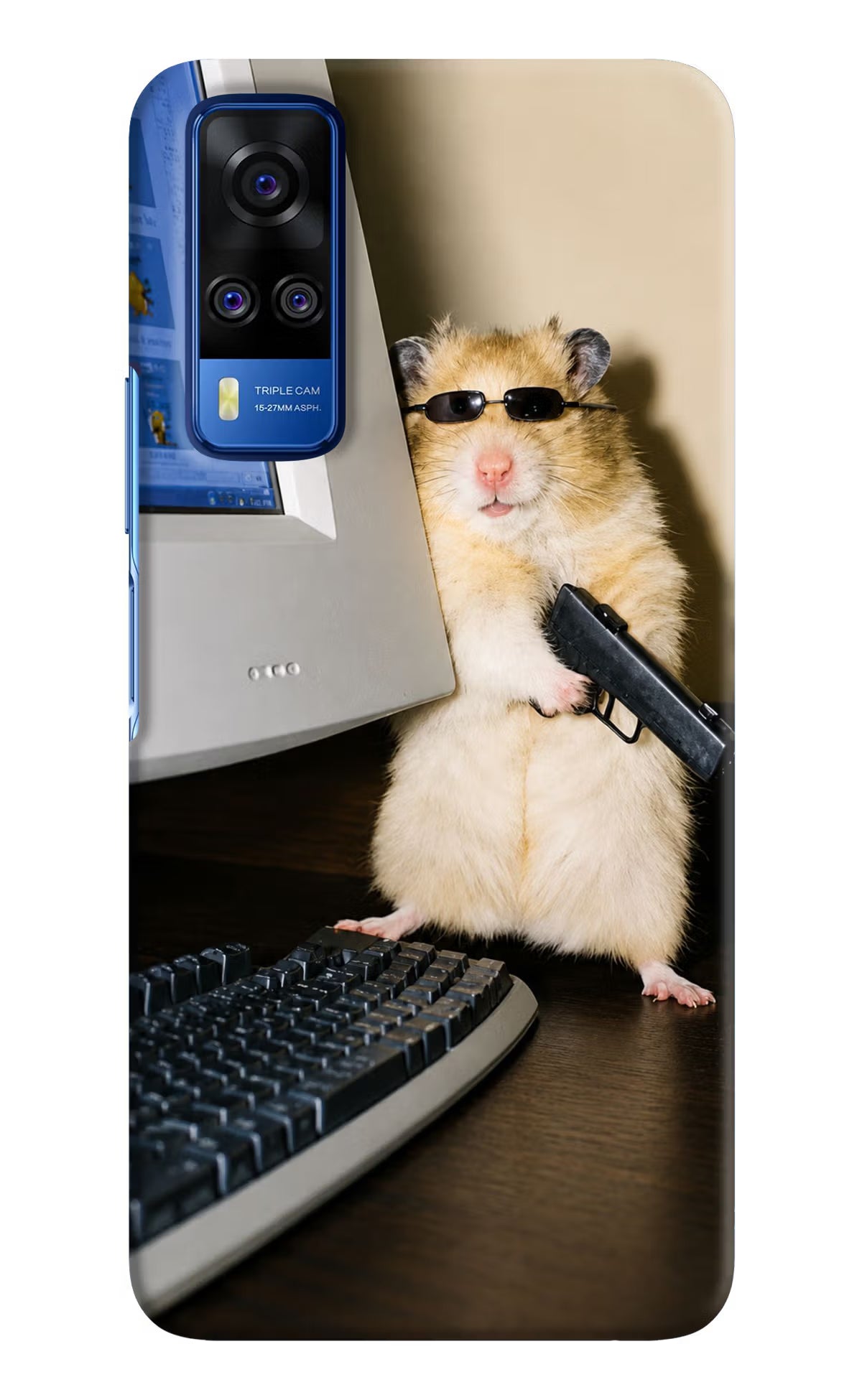 Hacker Hamster Vivo Y51A/Y51 2020 Back Cover - Hacker Hamster Vivo Y51A/Y51 2020 Back Cover Hacker Hamster Vivo Y51A/Y51 2020 Back Cover