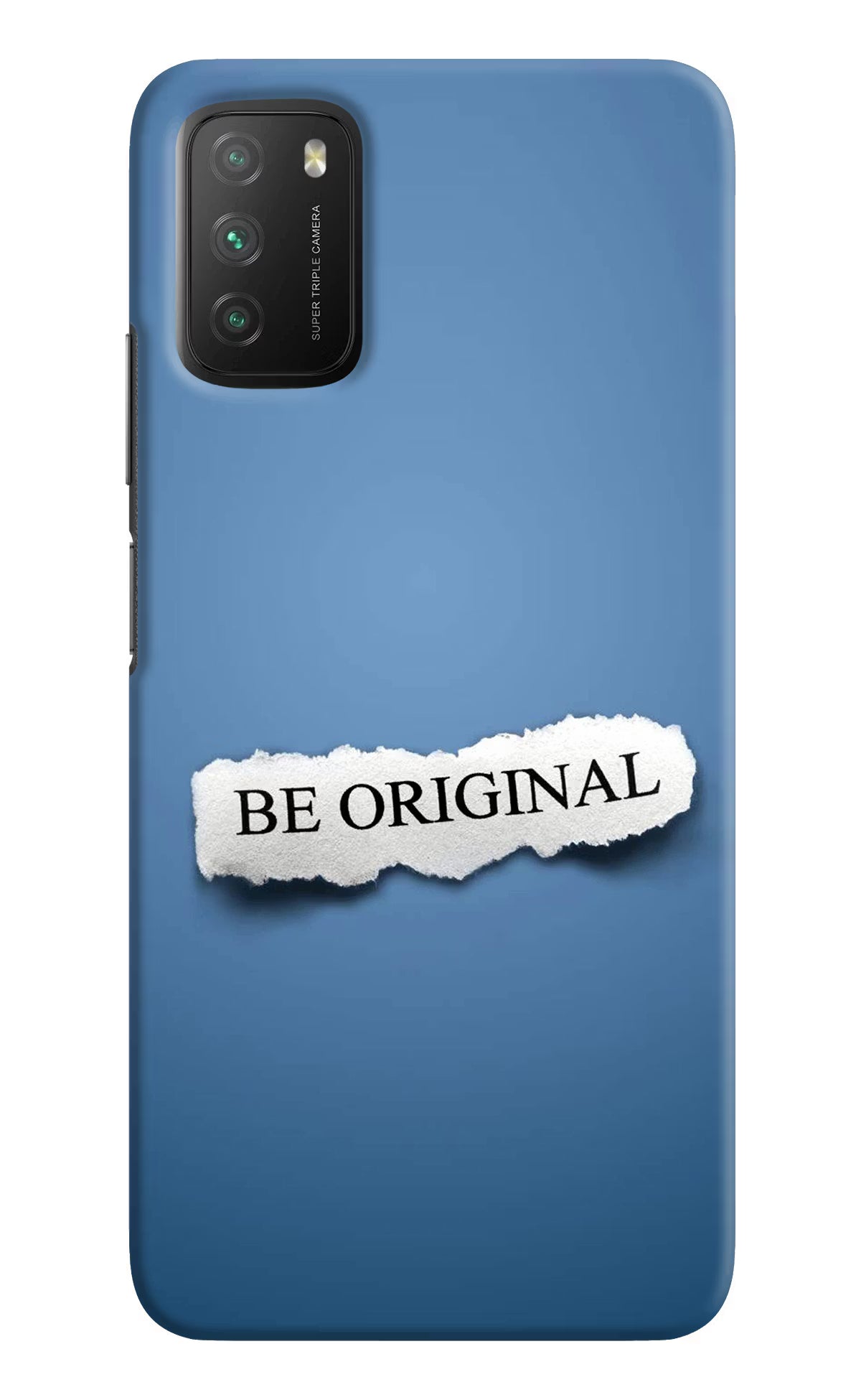 Be Original Poco M3 Back Cover - Be Original Poco M3 Hard Case Back Cover by Casekaro Be Original Poco M3 Hard Case Back Cover by Casekaro