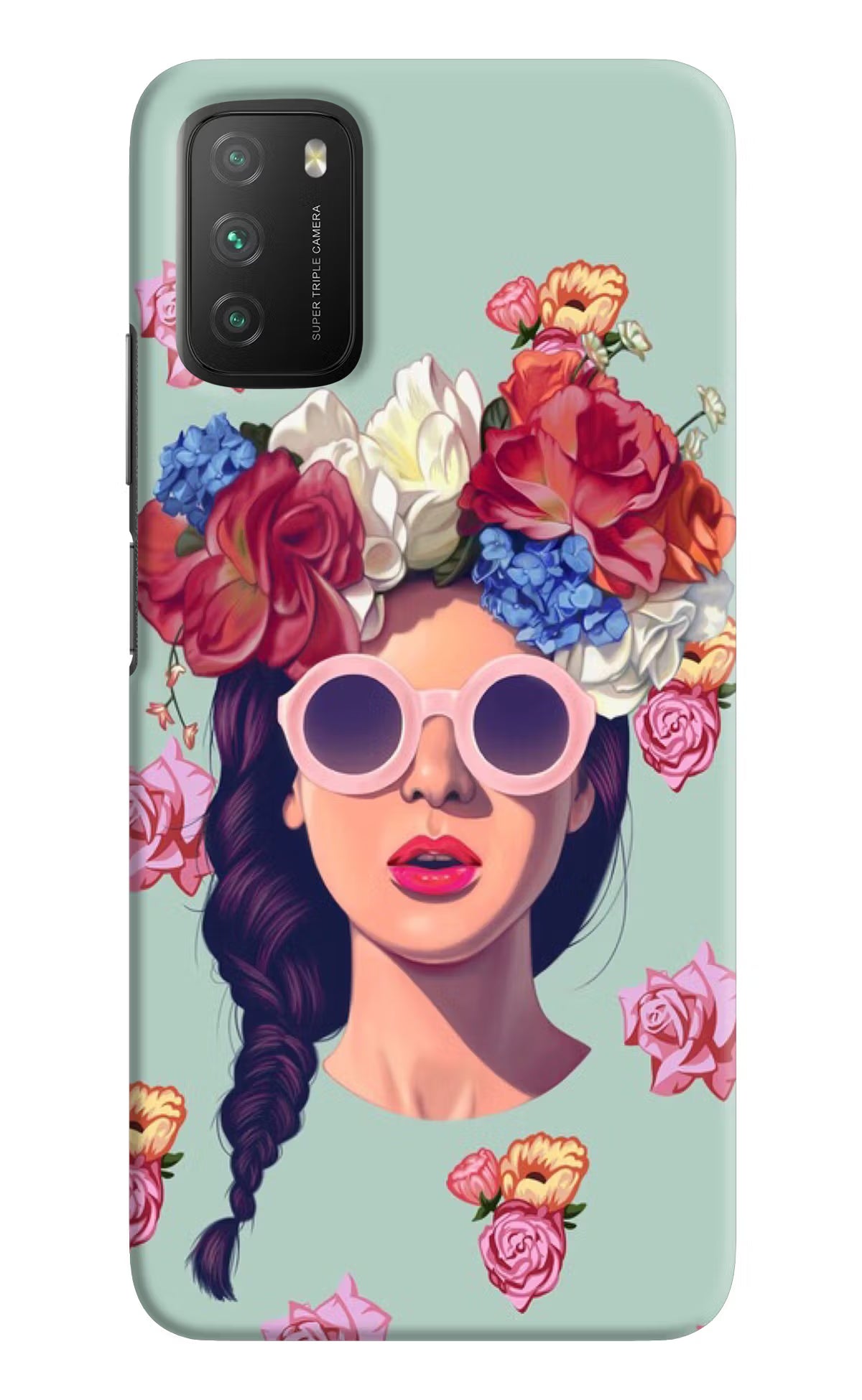 Pretty Girl Poco M3 Back Cover - Pretty Girl Poco M3 Hard Case Back Cover by Casekaro Pretty Girl Poco M3 Hard Case Back Cover by Casekaro
