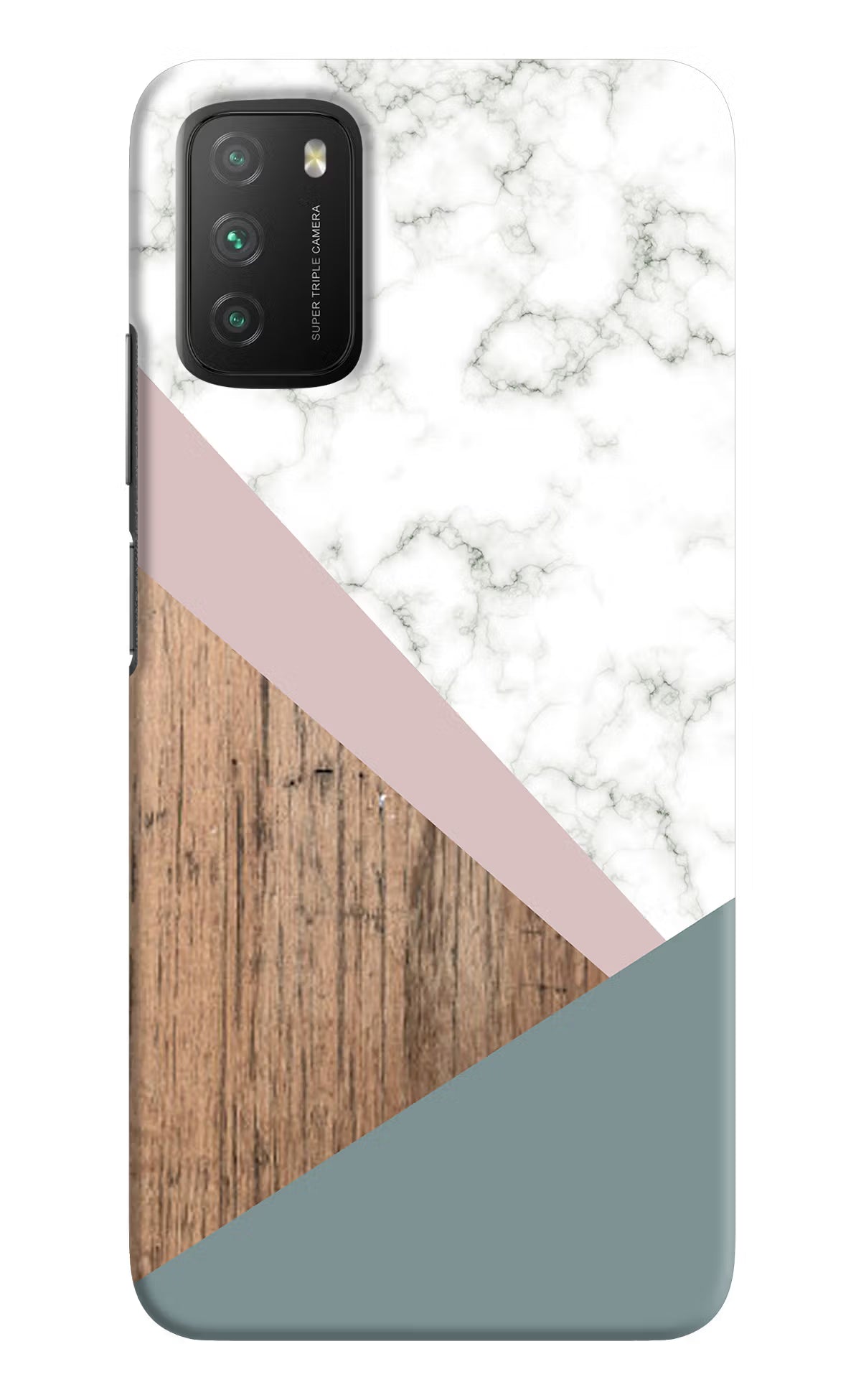 Marble wood Abstract Poco M3 Back Cover - Marble wood Abstract Poco M3 Hard Case Back Cover by Casekaro Marble wood Abstract Poco M3 Hard Case Back Cover by Casekaro