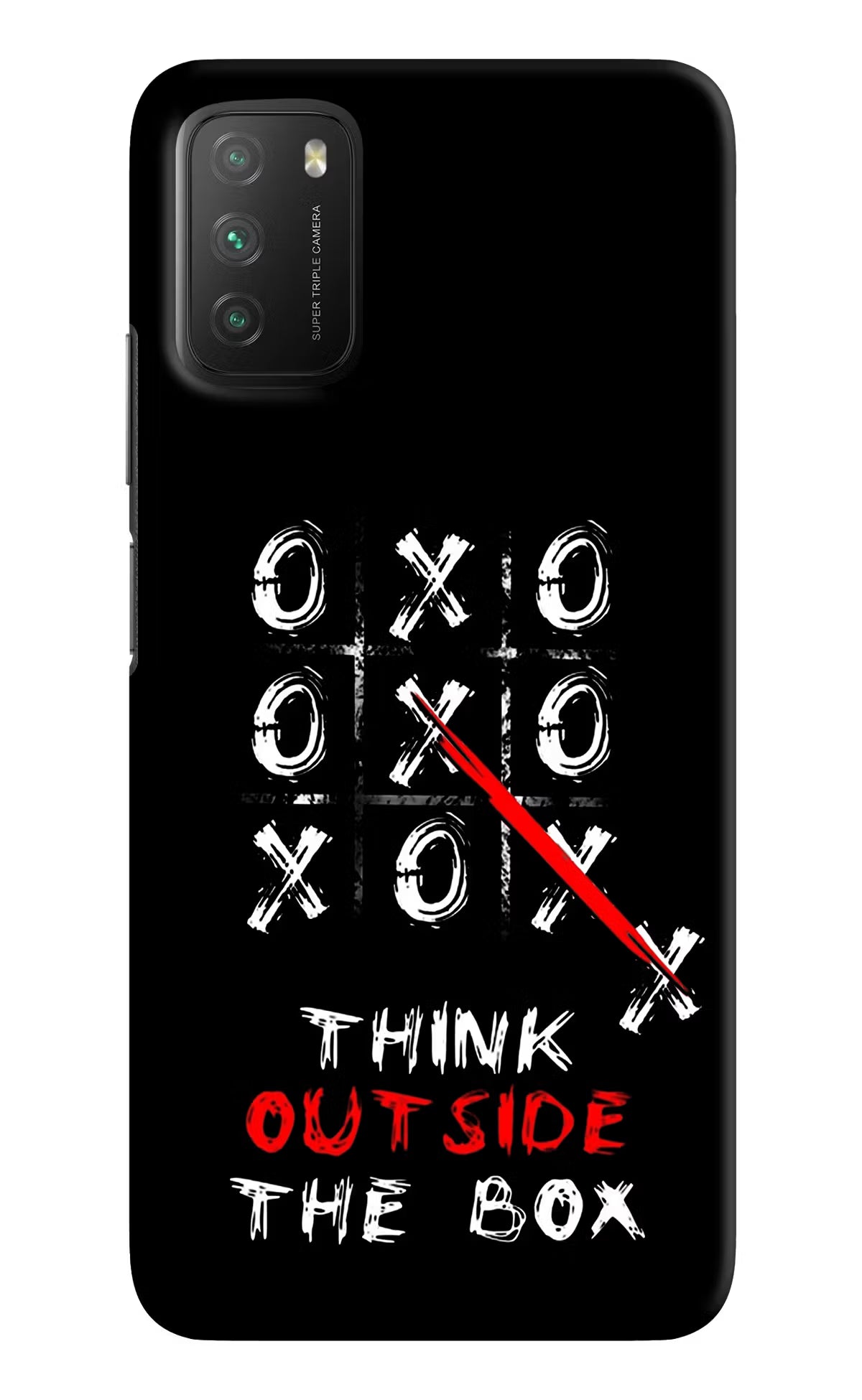 Think out of the BOX Poco M3 Back Cover - Think out of the BOX Poco M3 Hard Case Back Cover by Casekaro Think out of the BOX Poco M3 Hard Case Back Cover by Casekaro