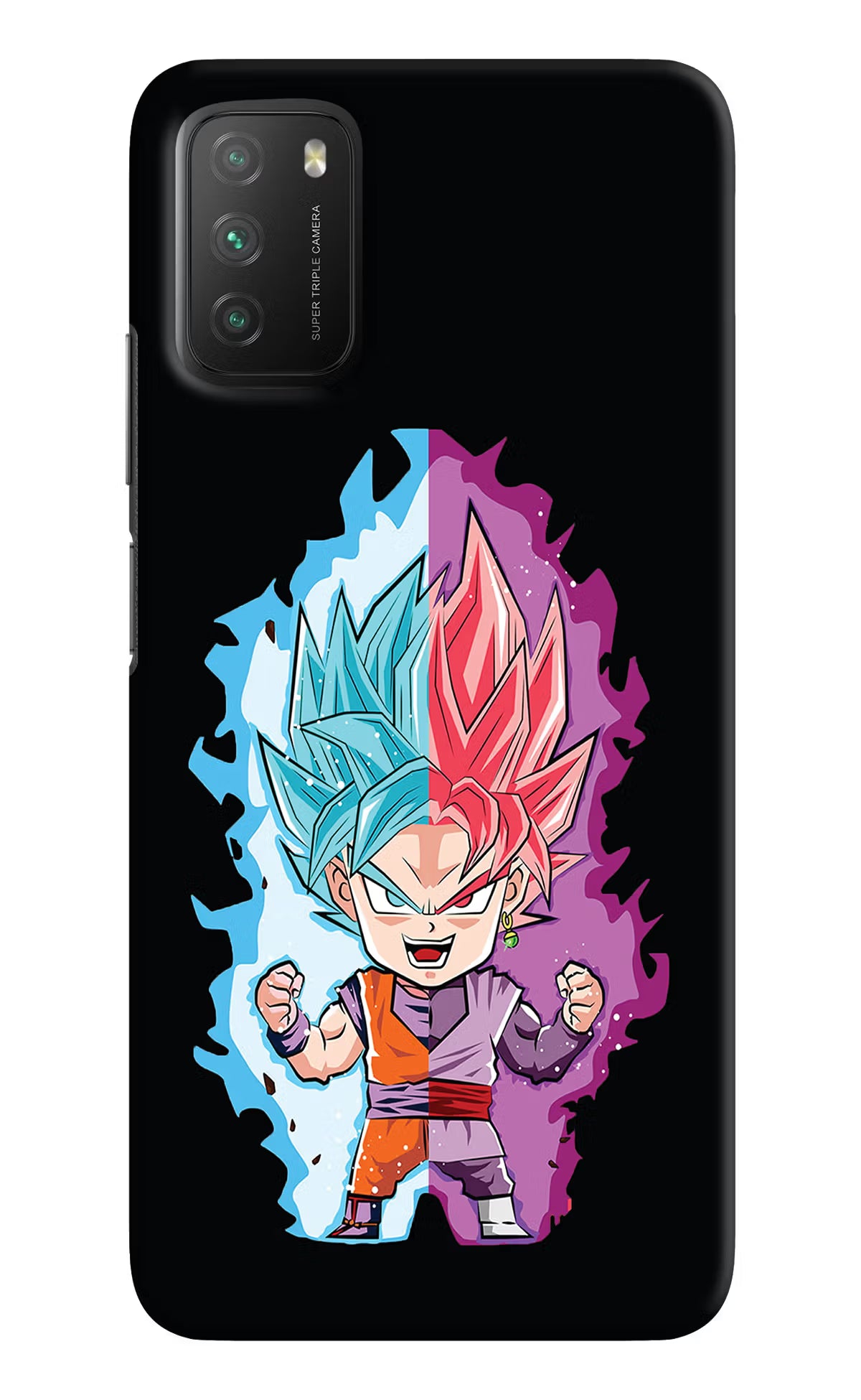 Chota Goku Poco M3 Back Cover - Chota Goku Poco M3 Hard Case Back Cover by Casekaro Chota Goku Poco M3 Hard Case Back Cover by Casekaro