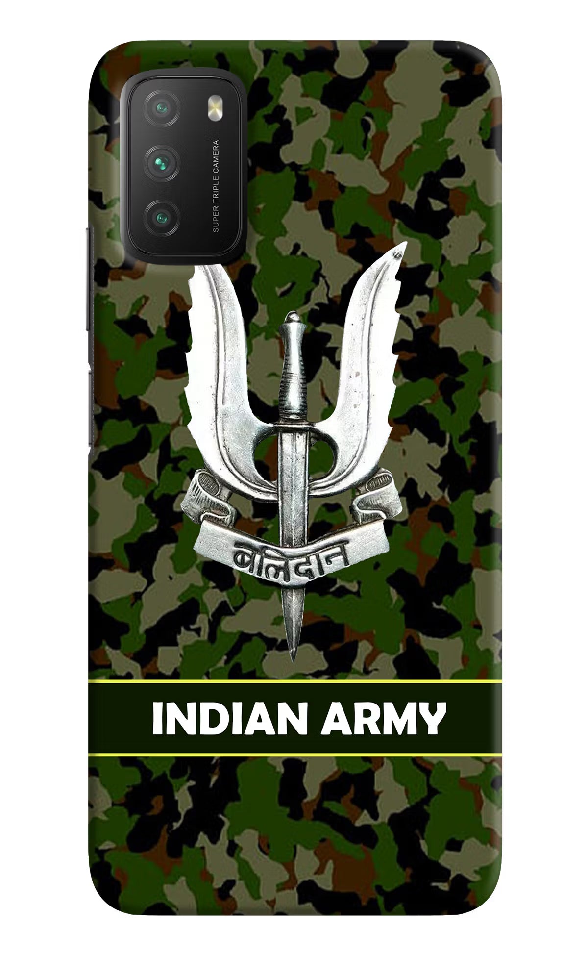 Balidan Indian Logo Poco M3 Back Cover - Balidan Indian Logo Poco M3 Hard Case Back Cover by Casekaro Balidan Indian Logo Poco M3 Hard Case Back Cover by Casekaro