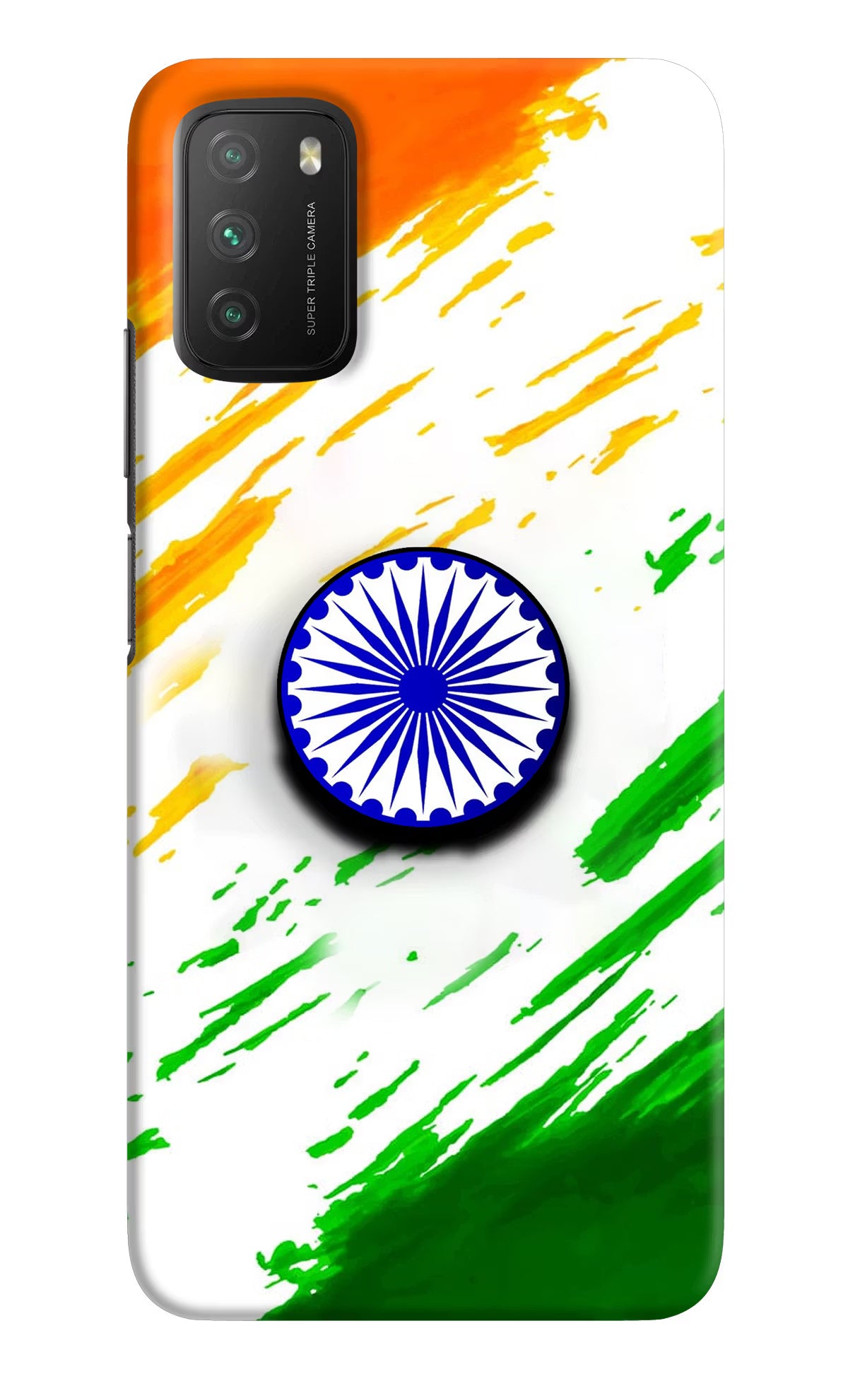 Indian Flag Ashoka Chakra Poco M3 Pop Case - Indian Flag Ashoka Chakra Poco M3 Pop Case by Casekaro Indian Flag Ashoka Chakra Poco M3 Pop Case by Casekaro