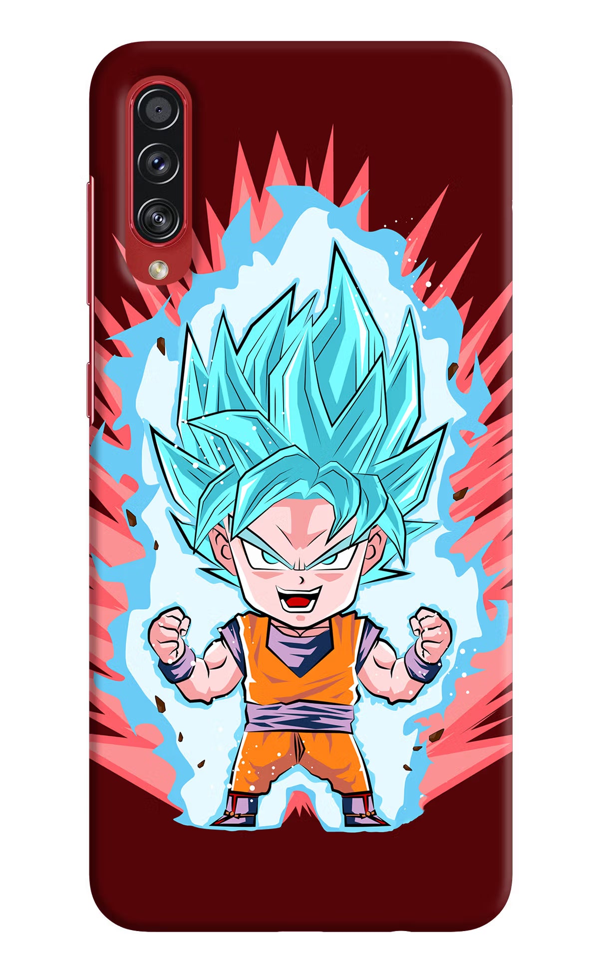 Goku Little Samsung A70s Back Cover - Goku Little Samsung A70s Hard Case Back Cover by Casekaro Goku Little Samsung A70s Hard Case Back Cover by Casekaro