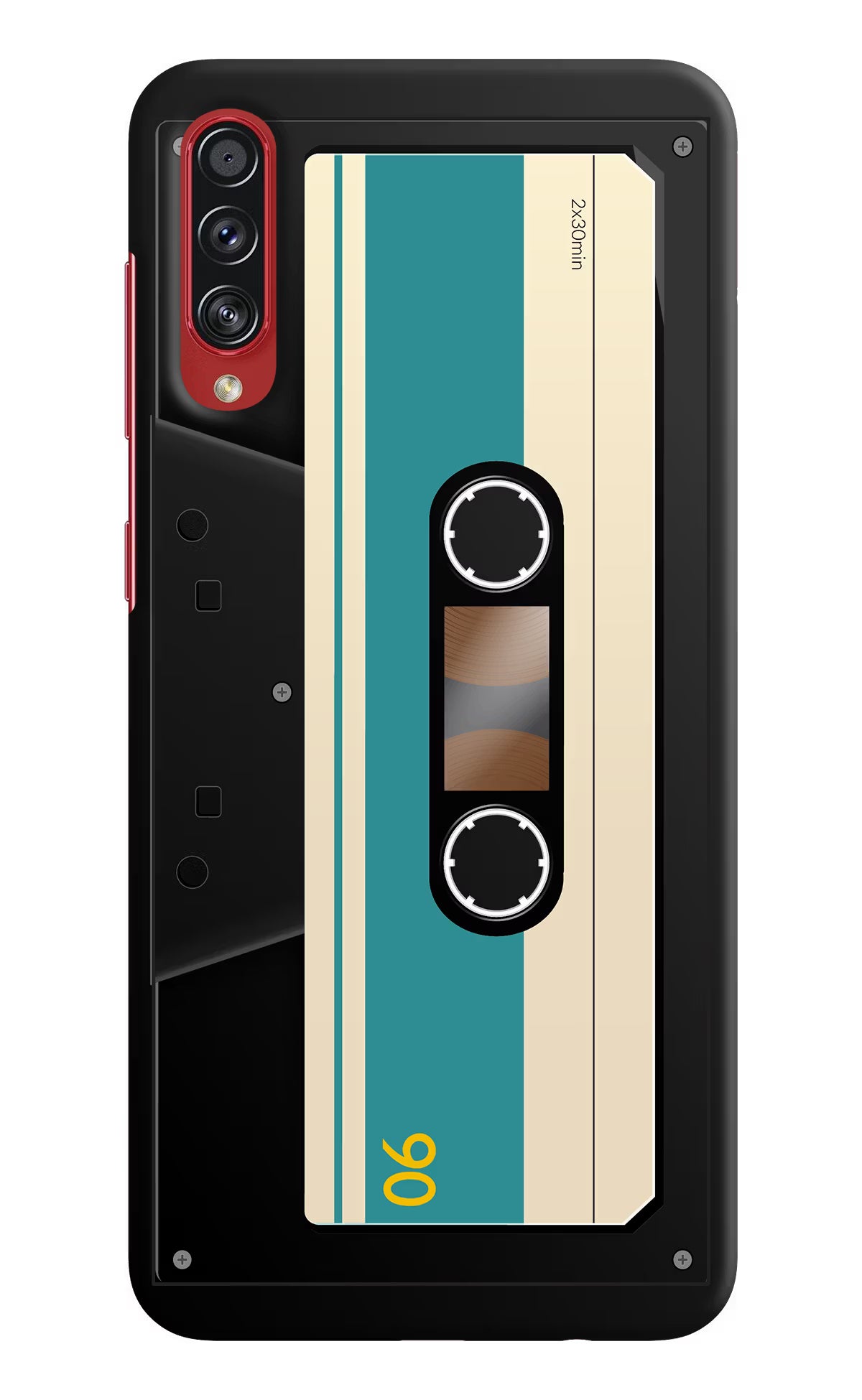 Cassette Samsung A70s Back Cover - Cassette Samsung A70s Hard Case Back Cover by Casekaro Cassette Samsung A70s Hard Case Back Cover by Casekaro