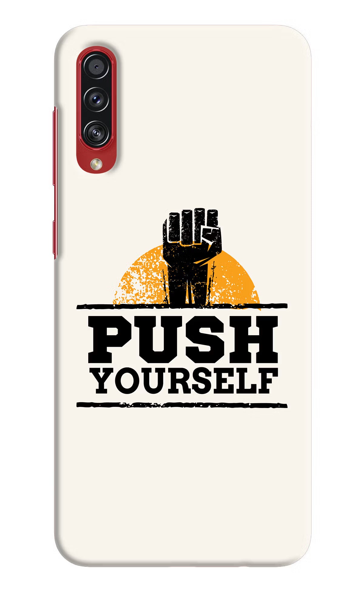 Push Yourself Samsung A70s Back Cover - Push Yourself Samsung A70s Hard Case Back Cover by Casekaro Push Yourself Samsung A70s Hard Case Back Cover by Casekaro
