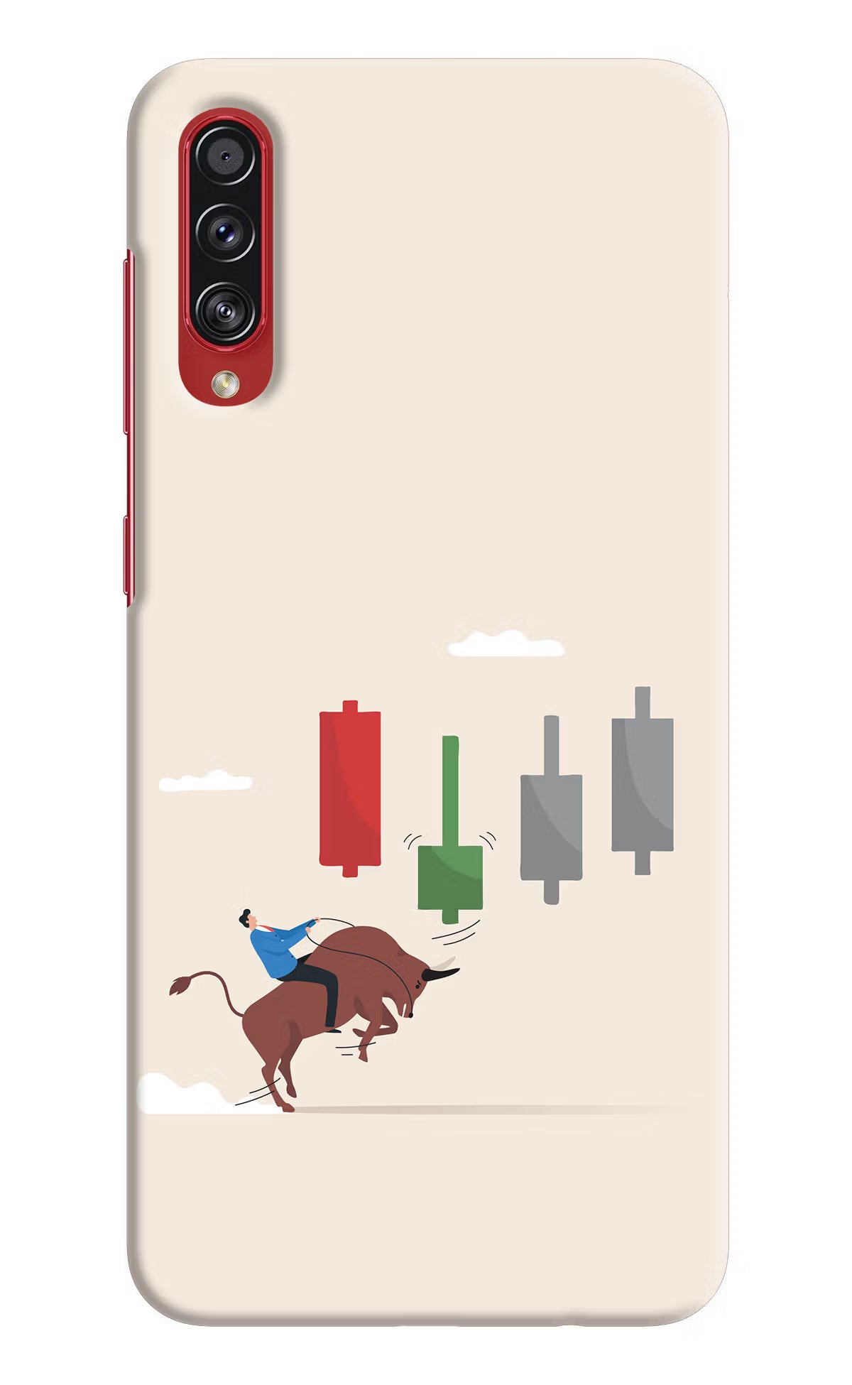 Bull Trading Momentum Samsung A70s Back Cover - Bull Trading Momentum Samsung A70s Hard Case Back Cover by Casekaro Bull Trading Momentum Samsung A70s Hard Case Back Cover by Casekaro
