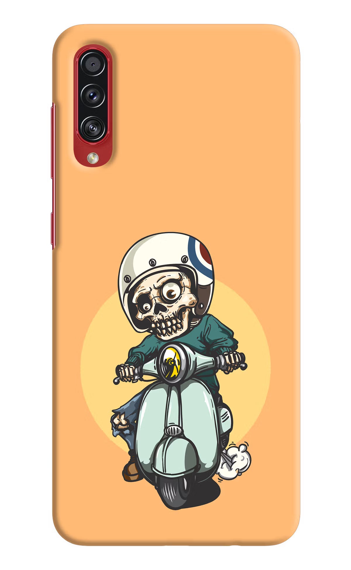 Undead Biker Samsung A70s Back Cover - Undead Biker Samsung A70s Hard Case Back Cover by Casekaro Undead Biker Samsung A70s Hard Case Back Cover by Casekaro