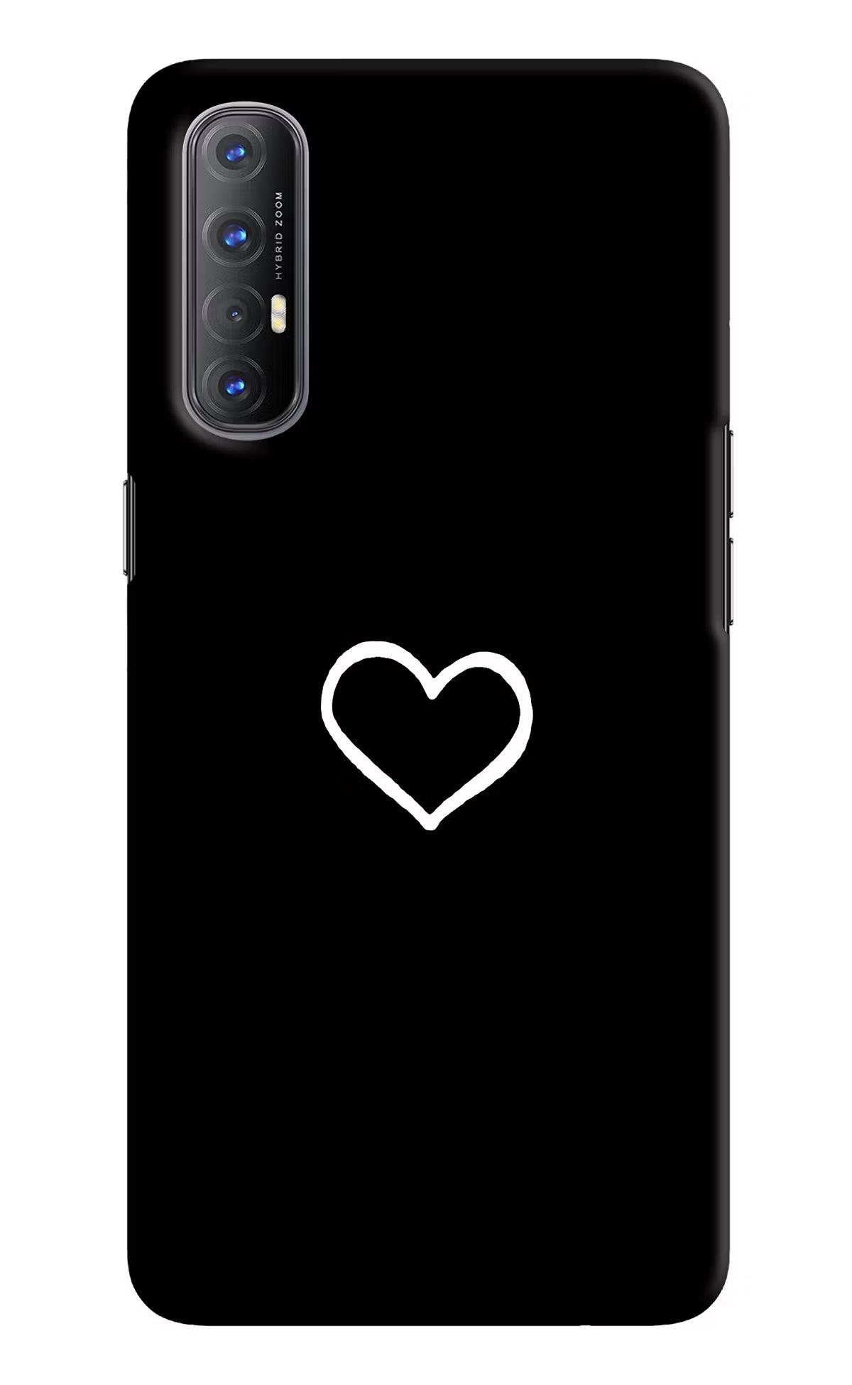 Heart Oppo Reno3 Pro Back Cover - Heart Oppo Reno3 Pro Hard Case Back Cover by Casekaro Heart Oppo Reno3 Pro Hard Case Back Cover by Casekaro
