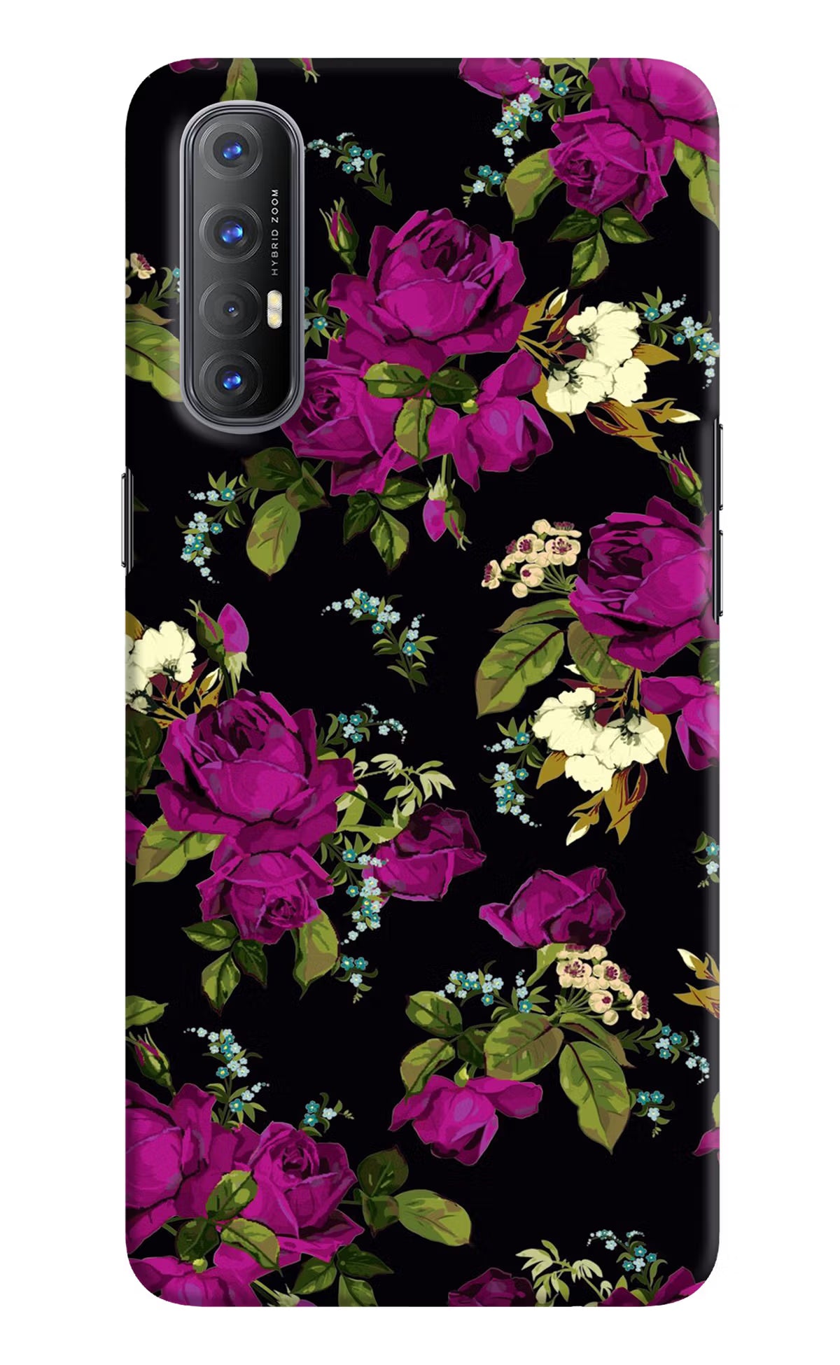 Flowers Oppo Reno3 Pro Back Cover - Flowers Oppo Reno3 Pro Hard Case Back Cover by Casekaro Flowers Oppo Reno3 Pro Hard Case Back Cover by Casekaro