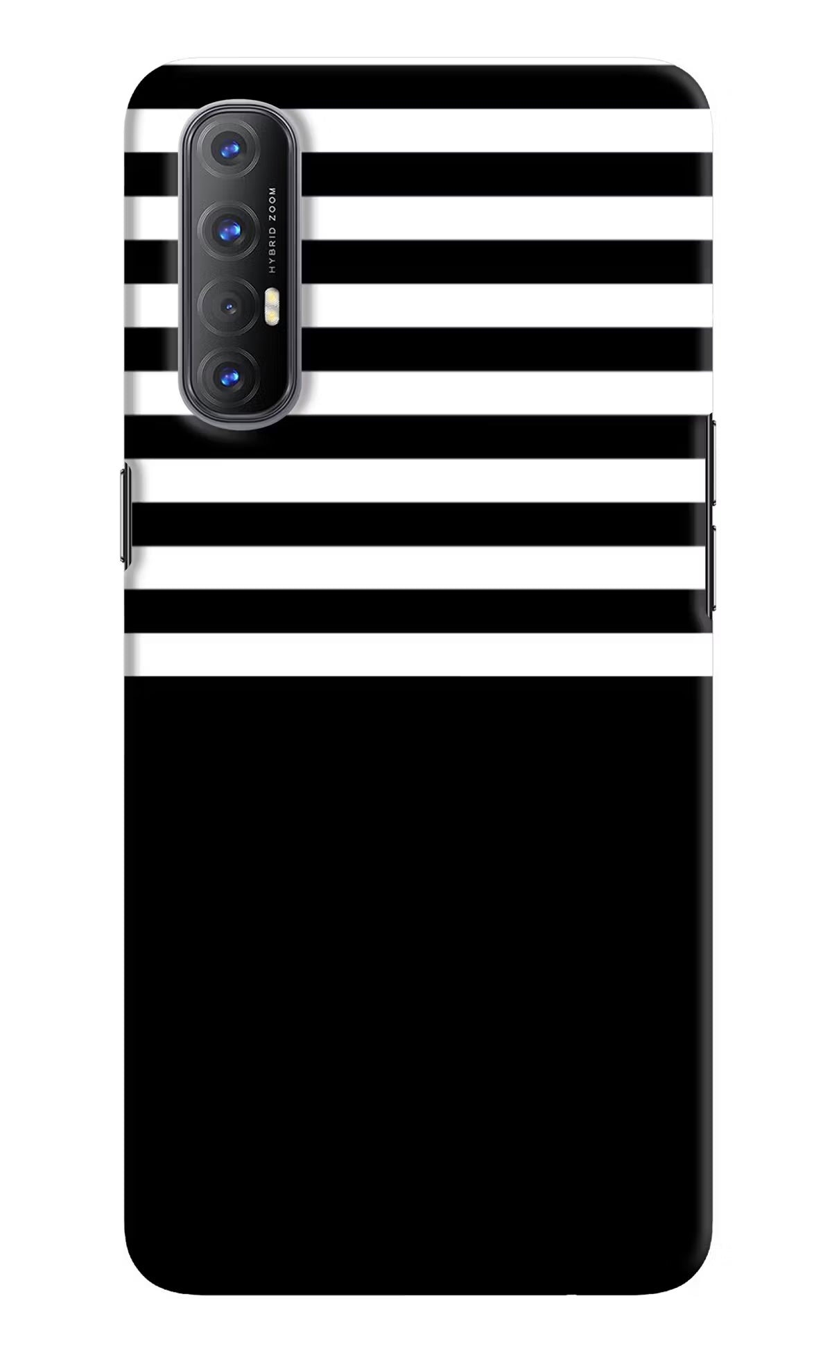 Black and White Print Oppo Reno3 Pro Back Cover - Black and White Print Oppo Reno3 Pro Hard Case Back Cover by Casekaro Black and White Print Oppo Reno3 Pro Hard Case Back Cover by Casekaro
