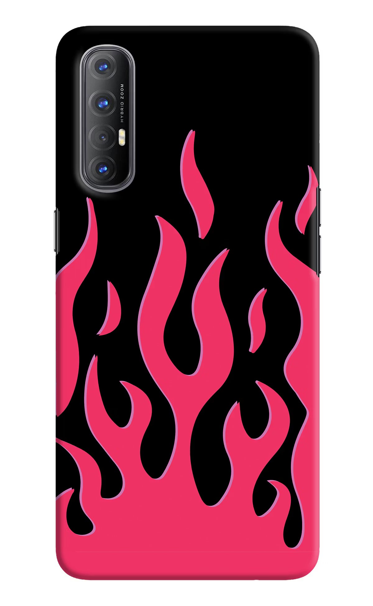 Fire Flames Oppo Reno3 Pro Back Cover - Fire Flames Oppo Reno3 Pro Hard Case Back Cover by Casekaro Fire Flames Oppo Reno3 Pro Hard Case Back Cover by Casekaro
