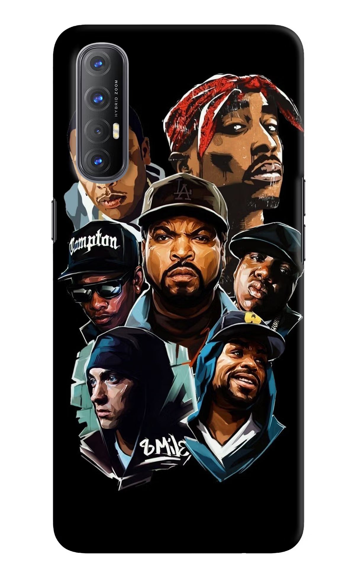 Rappers Oppo Reno3 Pro Back Cover - Rappers Oppo Reno3 Pro Hard Case Back Cover by Casekaro Rappers Oppo Reno3 Pro Hard Case Back Cover by Casekaro