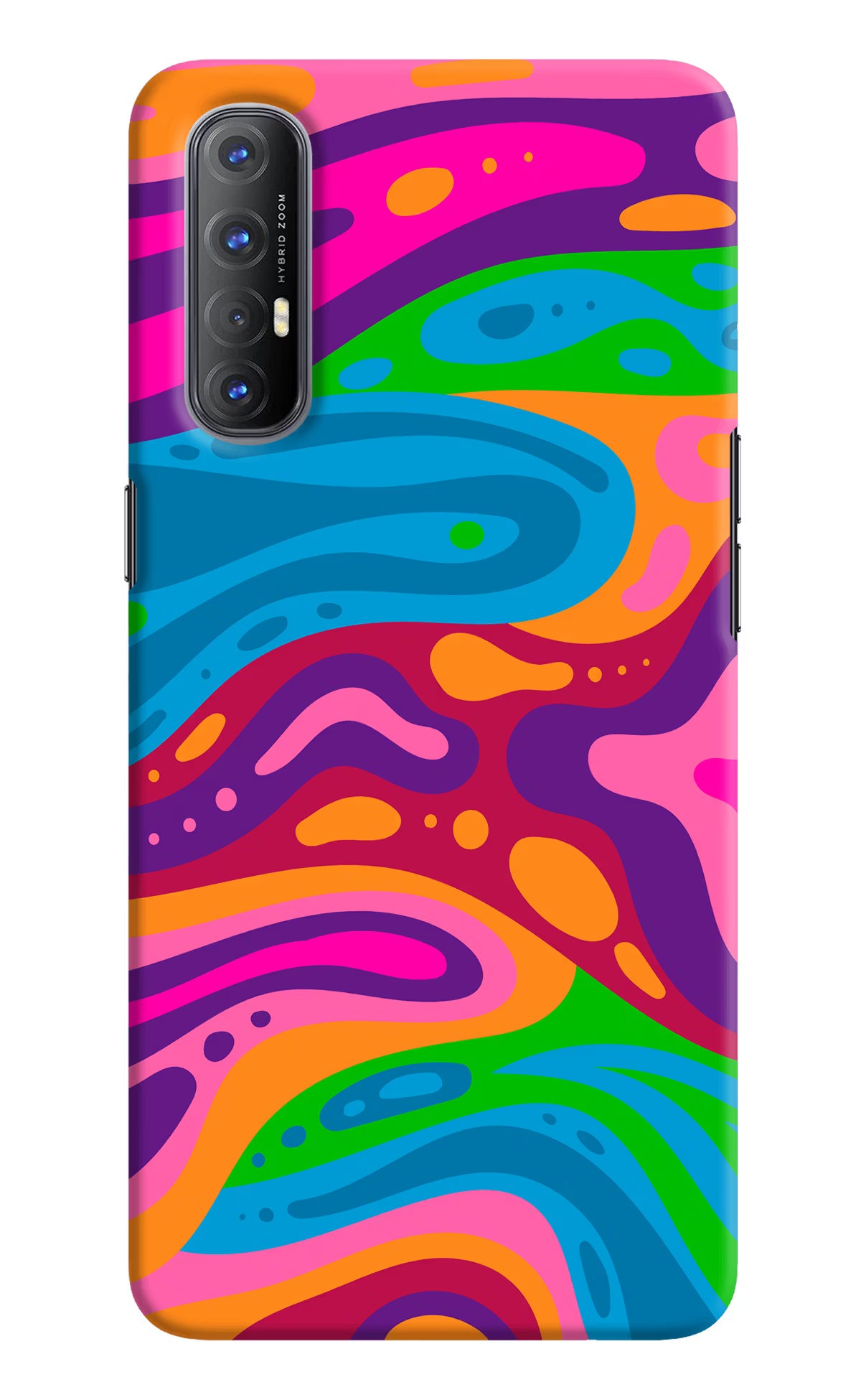 Trippy Pattern Oppo Reno3 Pro Back Cover - Trippy Pattern Oppo Reno3 Pro Hard Case Back Cover by Casekaro Trippy Pattern Oppo Reno3 Pro Hard Case Back Cover by Casekaro