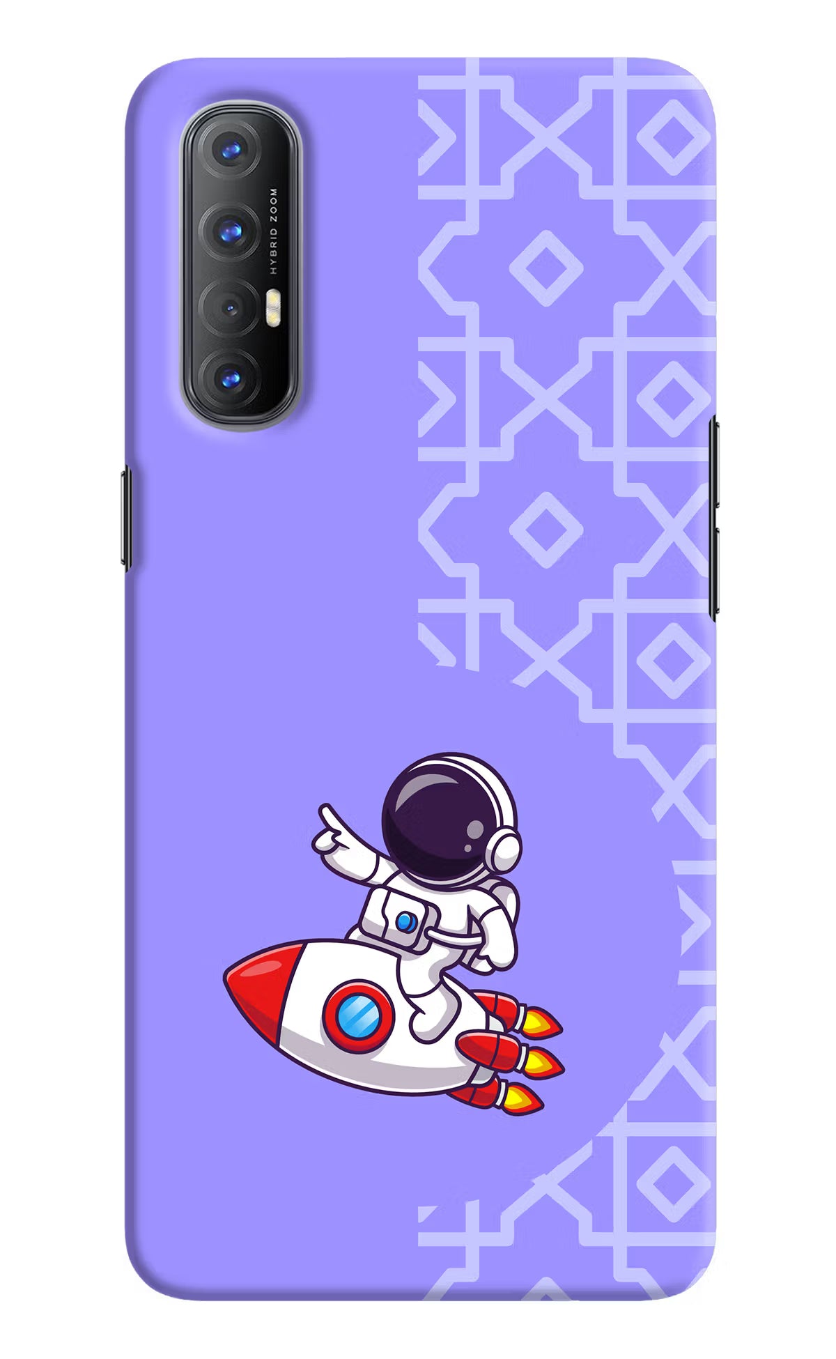 Cute Astronaut Oppo Reno3 Pro Back Cover - Cute Astronaut Oppo Reno3 Pro Hard Case Back Cover by Casekaro Cute Astronaut Oppo Reno3 Pro Hard Case Back Cover by Casekaro