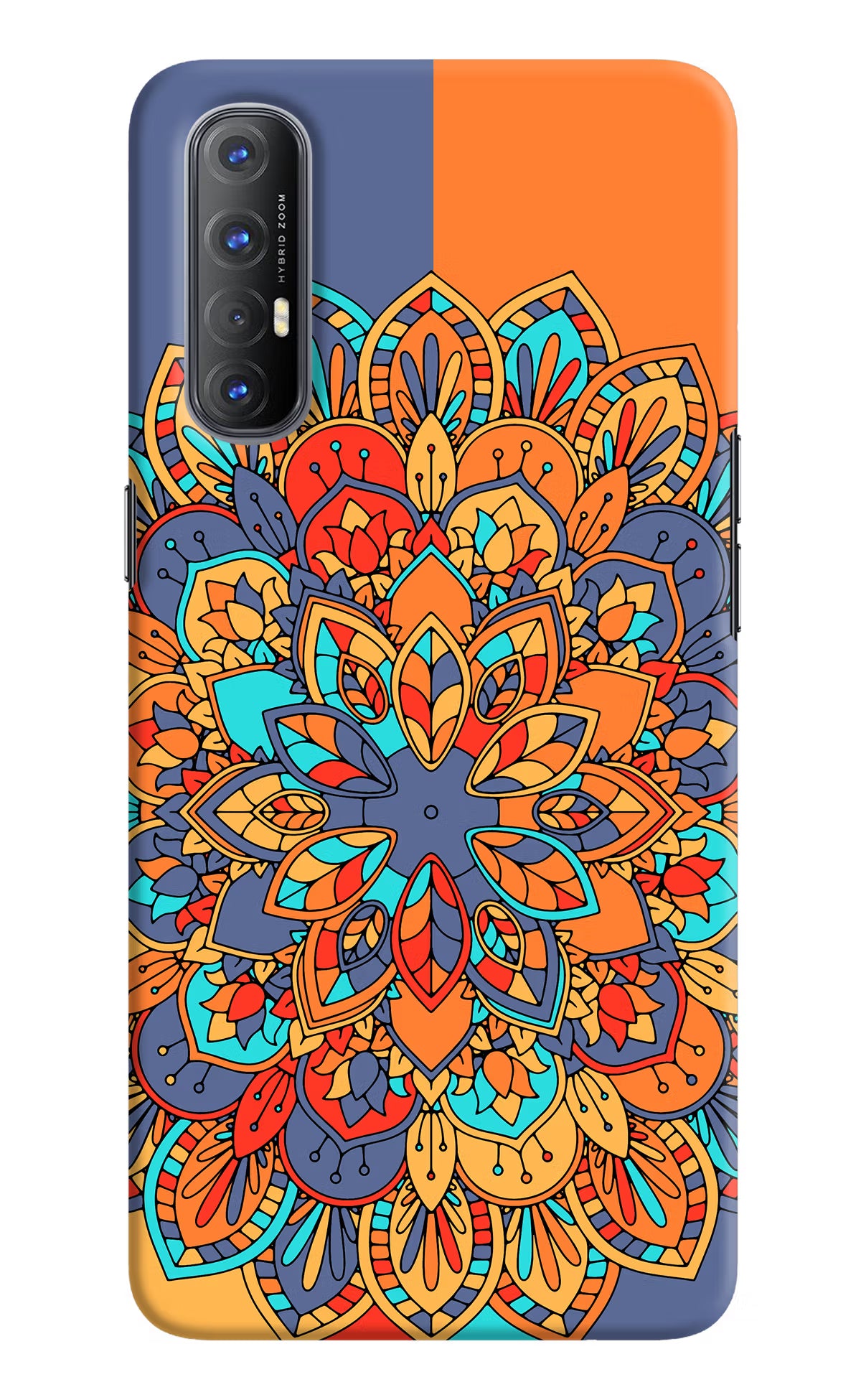 Color Mandala Oppo Reno3 Pro Back Cover - Color Mandala Oppo Reno3 Pro Hard Case Back Cover by Casekaro Color Mandala Oppo Reno3 Pro Hard Case Back Cover by Casekaro