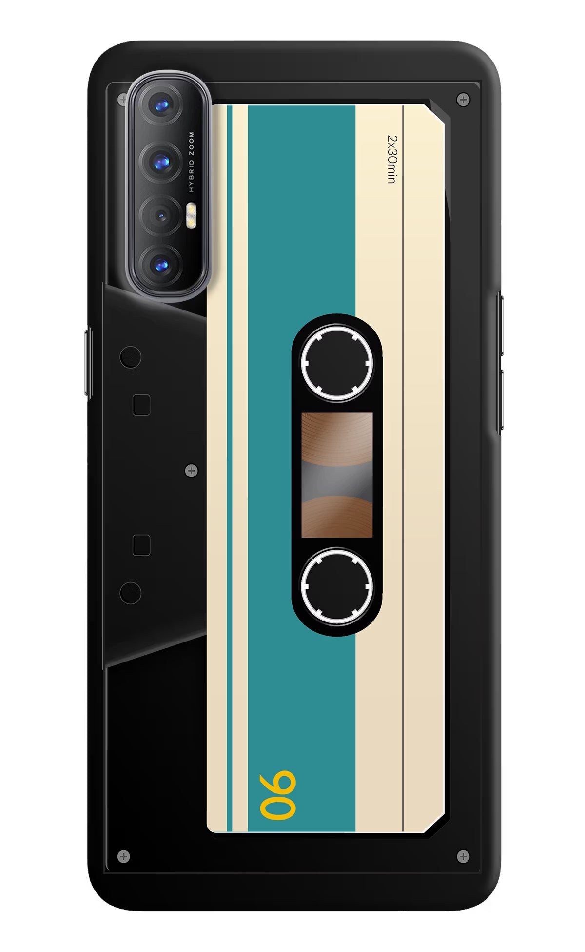 Cassette Oppo Reno3 Pro Back Cover - Cassette Oppo Reno3 Pro Hard Case Back Cover by Casekaro Cassette Oppo Reno3 Pro Hard Case Back Cover by Casekaro