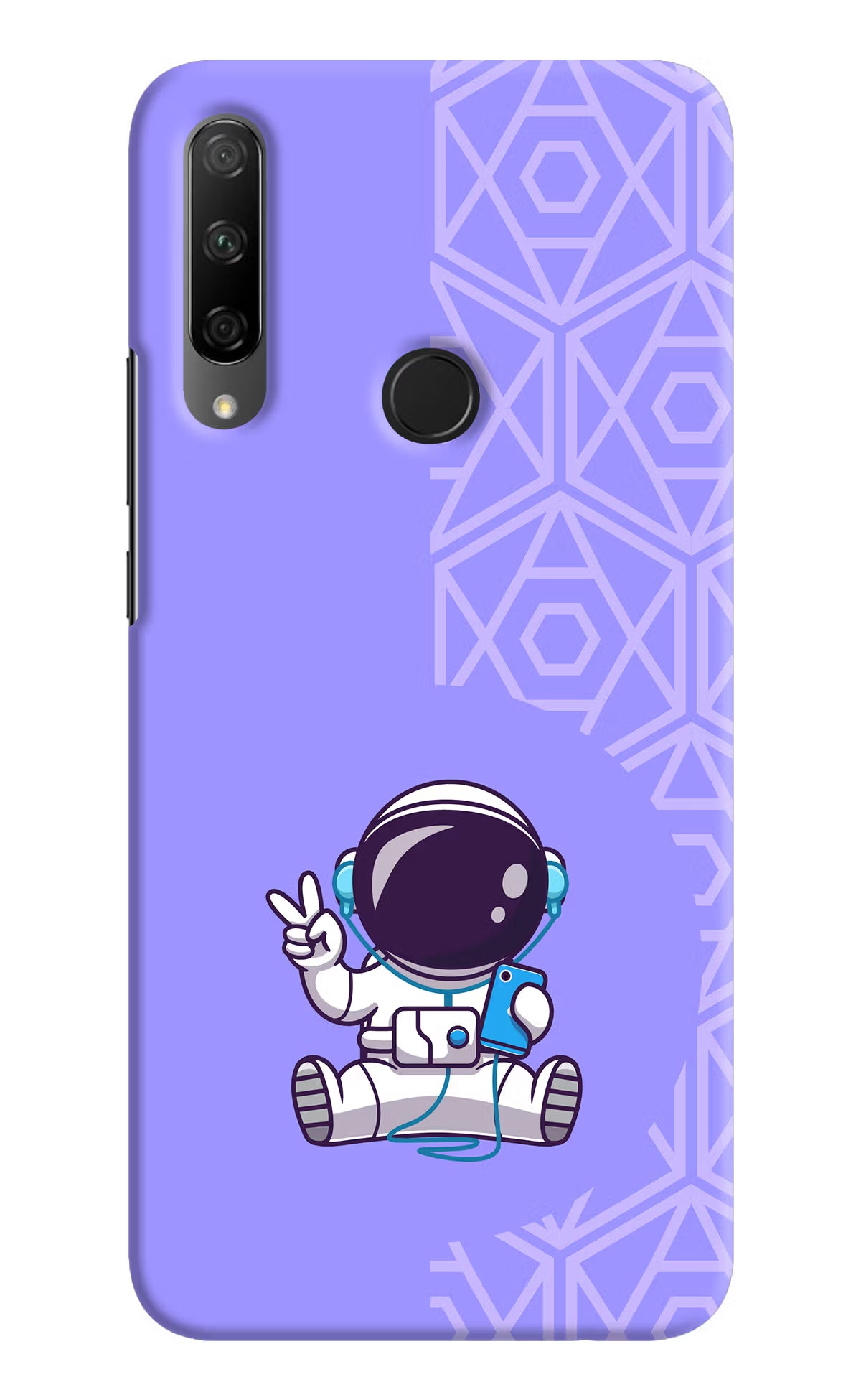 Cute Astronaut Chilling Honor 9X Back Cover - Cute Astronaut Chilling Honor 9X Hard Case Back Cover by Casekaro Cute Astronaut Chilling Honor 9X Hard Case Back Cover by Casekaro