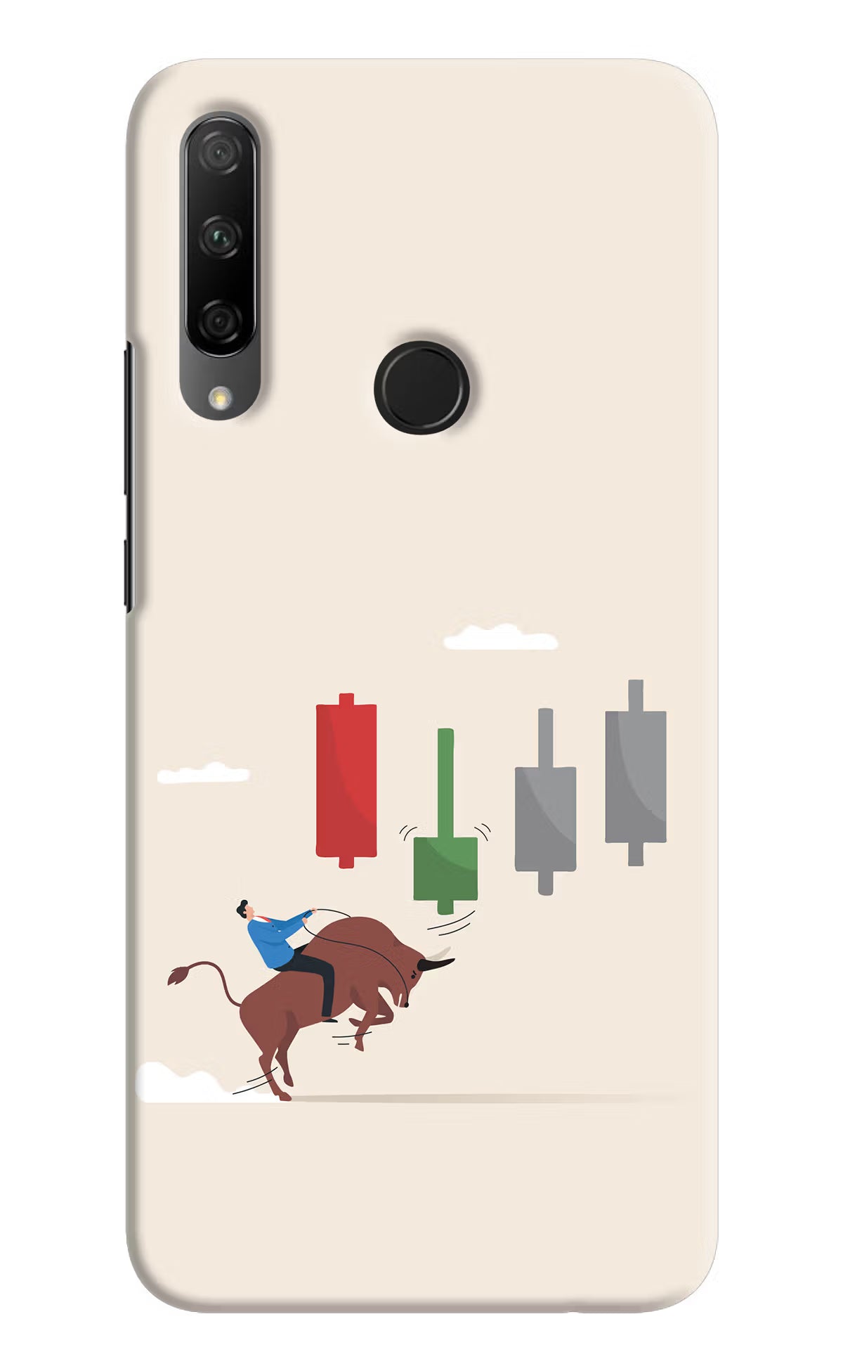 Bull Trading Momentum Honor 9X Back Cover - Bull Trading Momentum Honor 9X Hard Case Back Cover by Casekaro Bull Trading Momentum Honor 9X Hard Case Back Cover by Casekaro