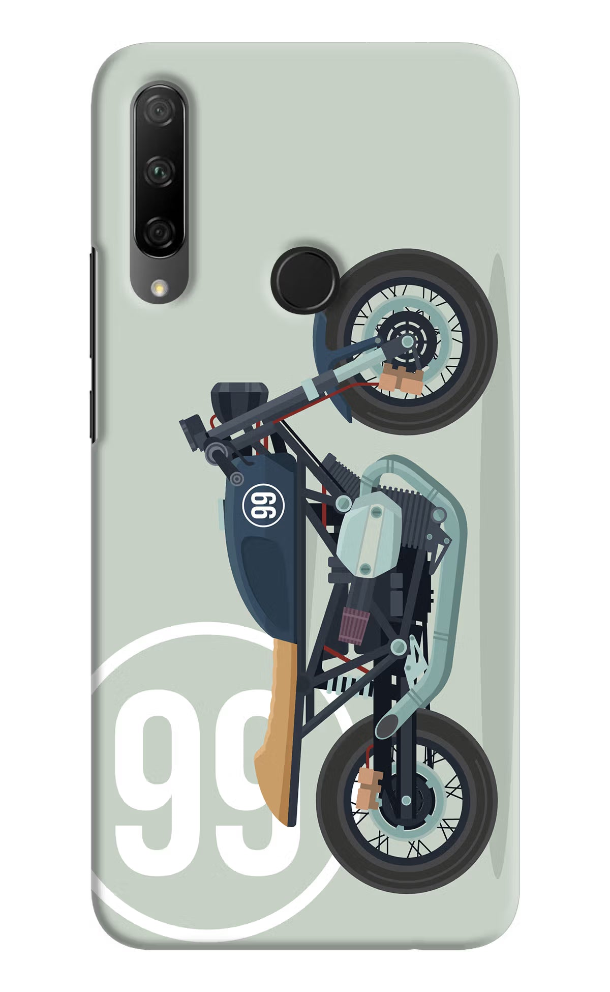 Classic Cafe Racer 99 Honor 9X Back Cover - Classic Cafe Racer 99 Honor 9X Hard Case Back Cover by Casekaro Classic Cafe Racer 99 Honor 9X Hard Case Back Cover by Casekaro