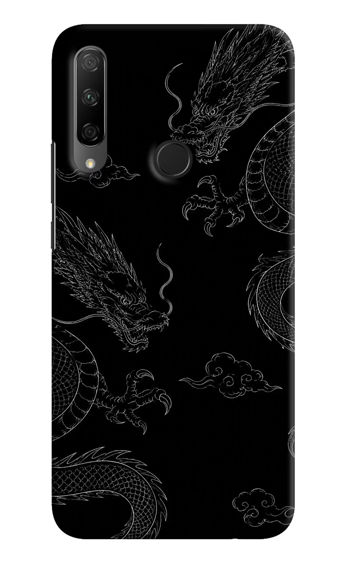 Twin Dragons Honor 9X Back Cover - Twin Dragons Honor 9X Hard Case Back Cover by Casekaro Twin Dragons Honor 9X Hard Case Back Cover by Casekaro