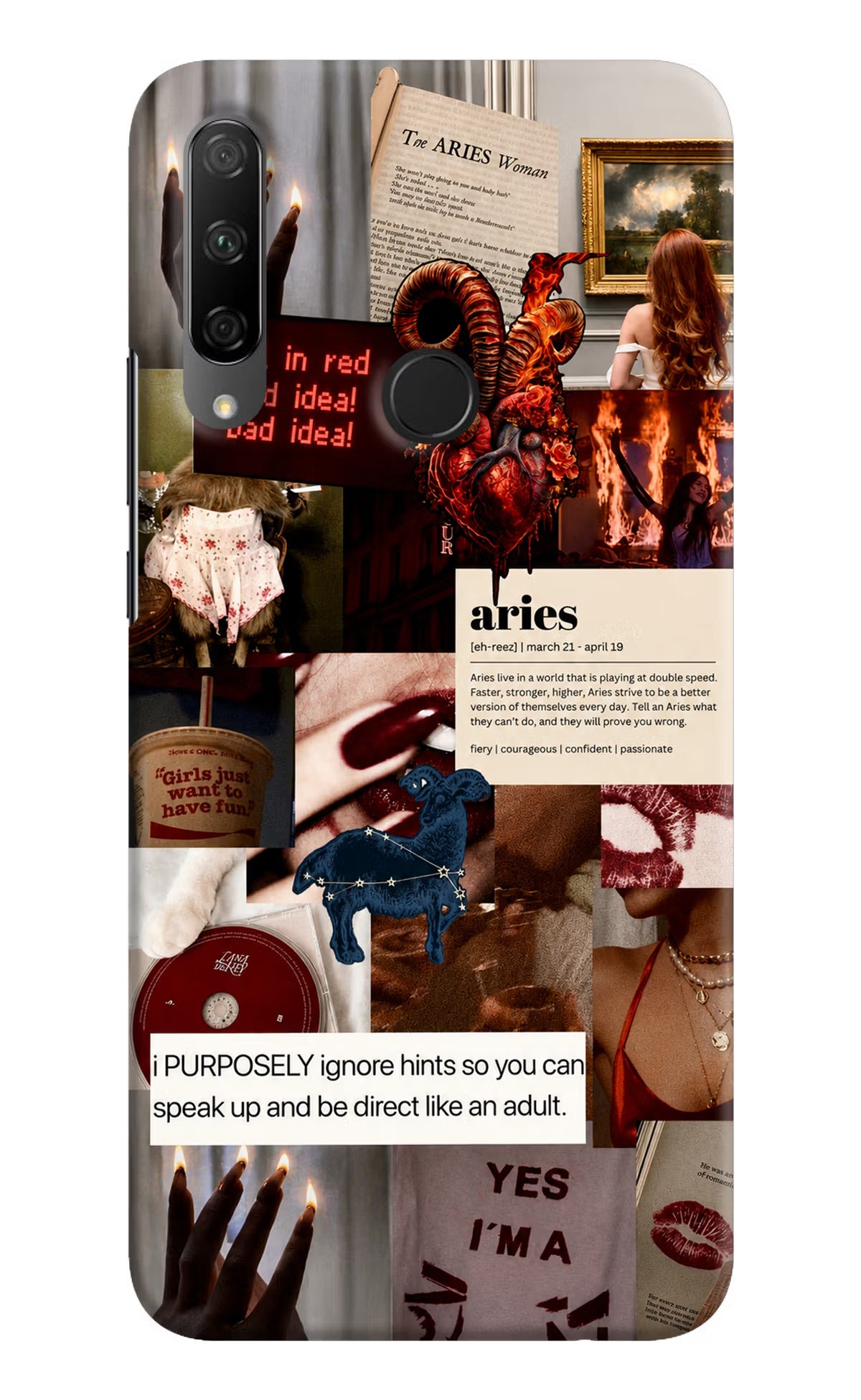 Zodiac Aries Honor 9X Back Cover - Zodiac Aries Honor 9X Back Cover Zodiac Aries Honor 9X Back Cover