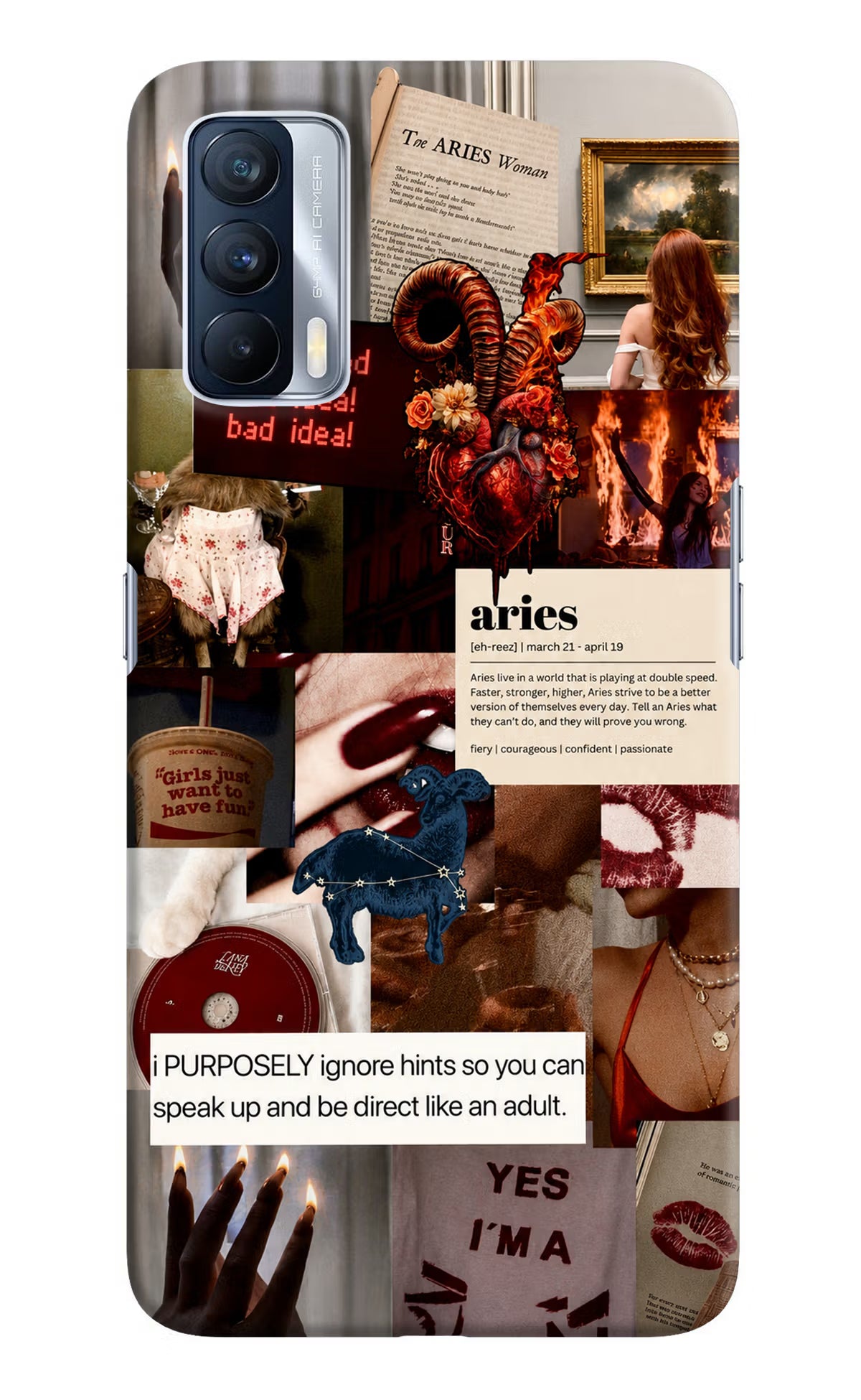 Zodiac Aries Realme X7 Back Cover - Zodiac Aries Realme X7 Back Cover Zodiac Aries Realme X7 Back Cover