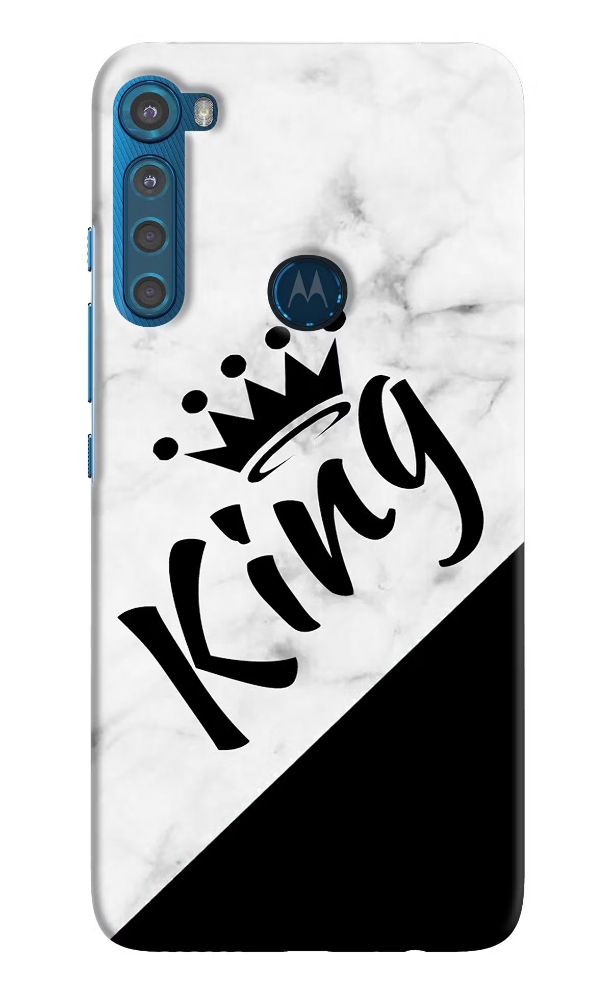 King Motorola One Fusion Plus Back Cover - King Motorola One Fusion Plus Hard Case Back Cover by Casekaro King Motorola One Fusion Plus Hard Case Back Cover by Casekaro