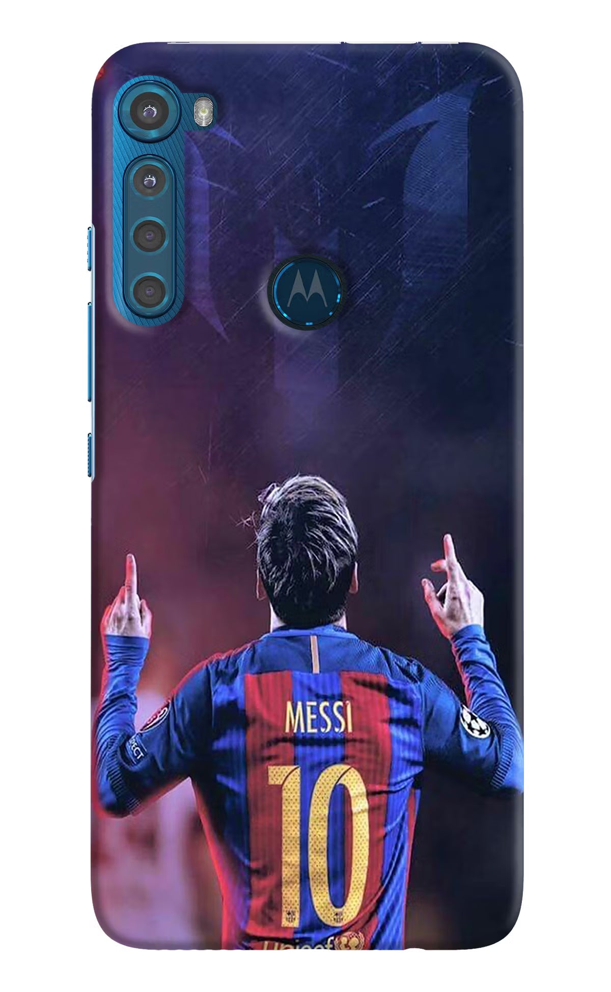 Messi Motorola One Fusion Plus Back Cover - Messi Motorola One Fusion Plus Hard Case Back Cover by Casekaro Messi Motorola One Fusion Plus Hard Case Back Cover by Casekaro