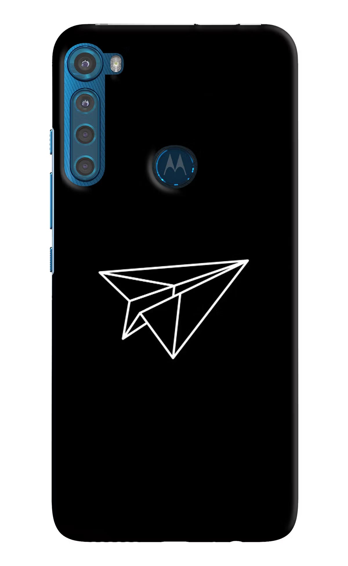 Paper Plane White Motorola One Fusion Plus Back Cover - Paper Plane White Motorola One Fusion Plus Hard Case Back Cover by Casekaro Paper Plane White Motorola One Fusion Plus Hard Case Back Cover by Casekaro