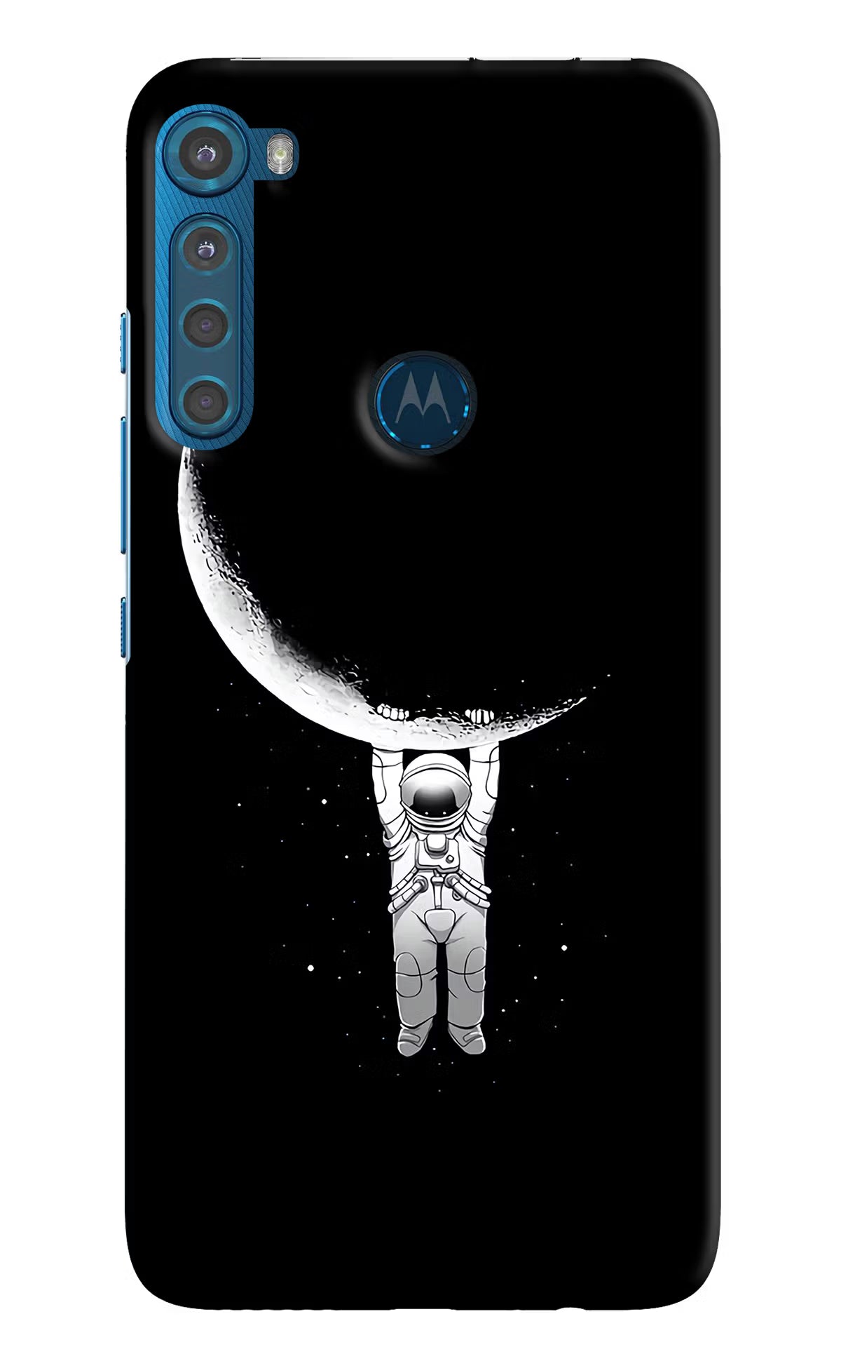 Moon Space Motorola One Fusion Plus Back Cover - Moon Space Motorola One Fusion Plus Hard Case Back Cover by Casekaro Moon Space Motorola One Fusion Plus Hard Case Back Cover by Casekaro