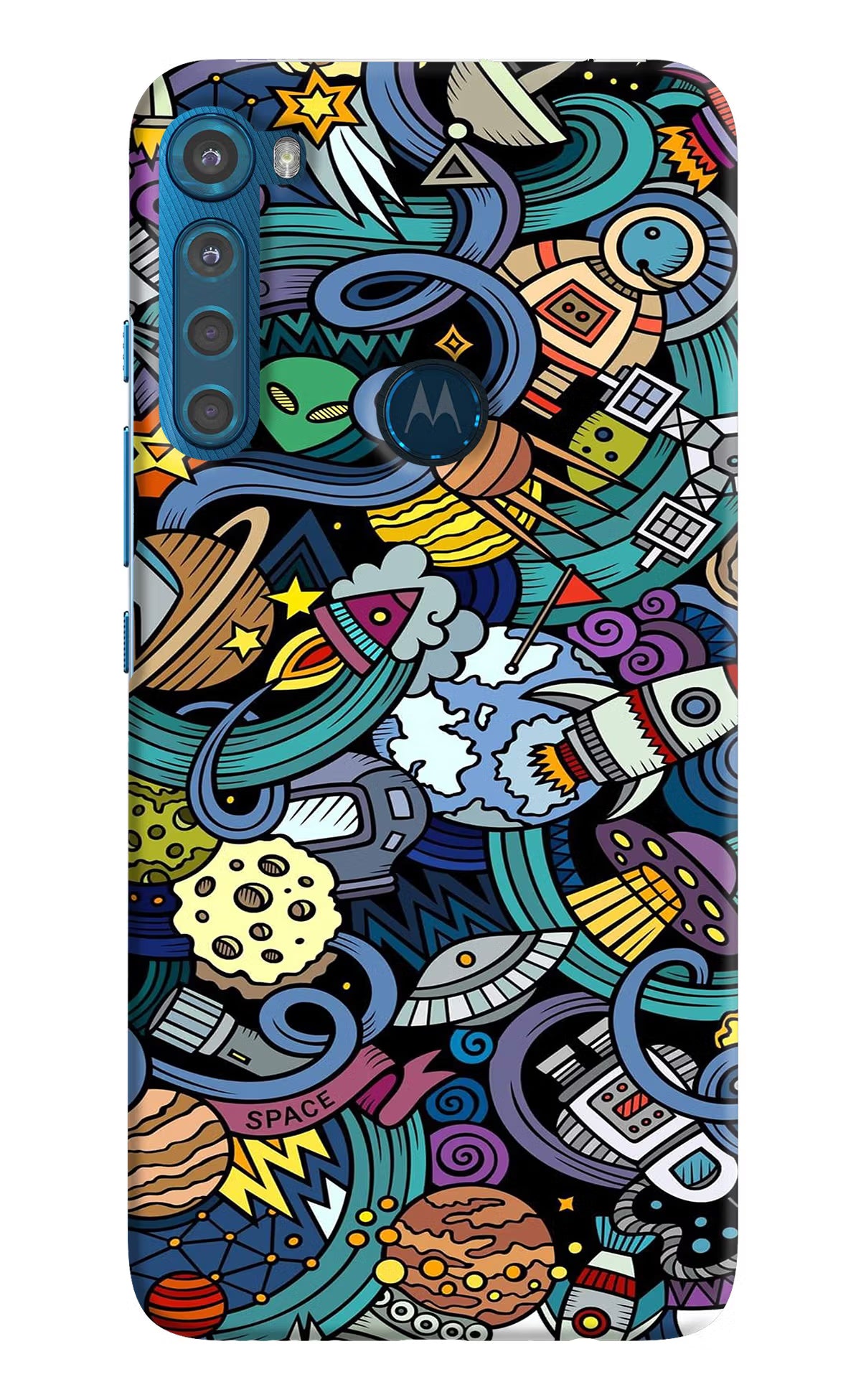 Space Abstract Motorola One Fusion Plus Back Cover - Space Abstract Motorola One Fusion Plus Hard Case Back Cover by Casekaro Space Abstract Motorola One Fusion Plus Hard Case Back Cover by Casekaro