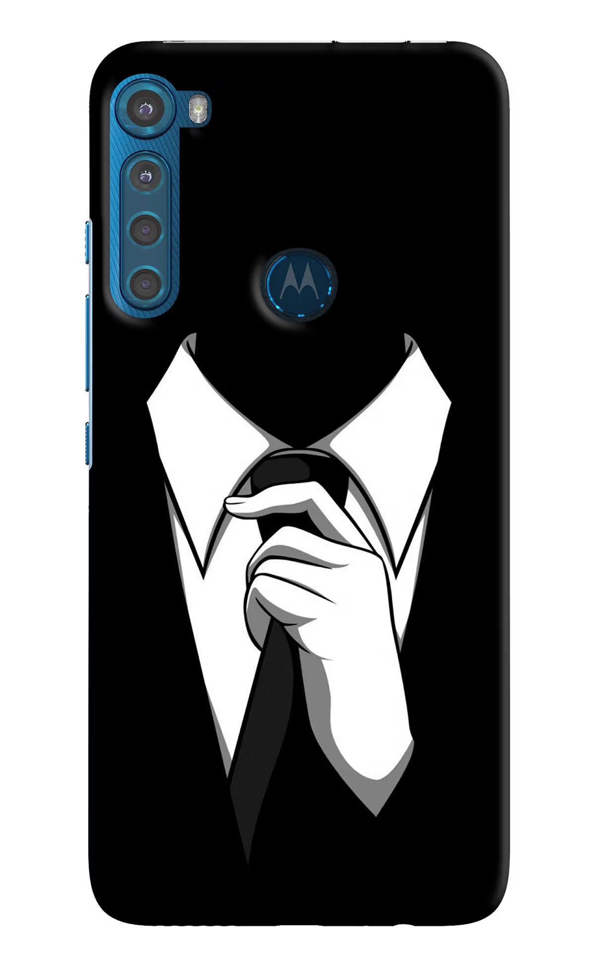 Black Tie Motorola One Fusion Plus Back Cover - Black Tie Motorola One Fusion Plus Hard Case Back Cover by Casekaro Black Tie Motorola One Fusion Plus Hard Case Back Cover by Casekaro