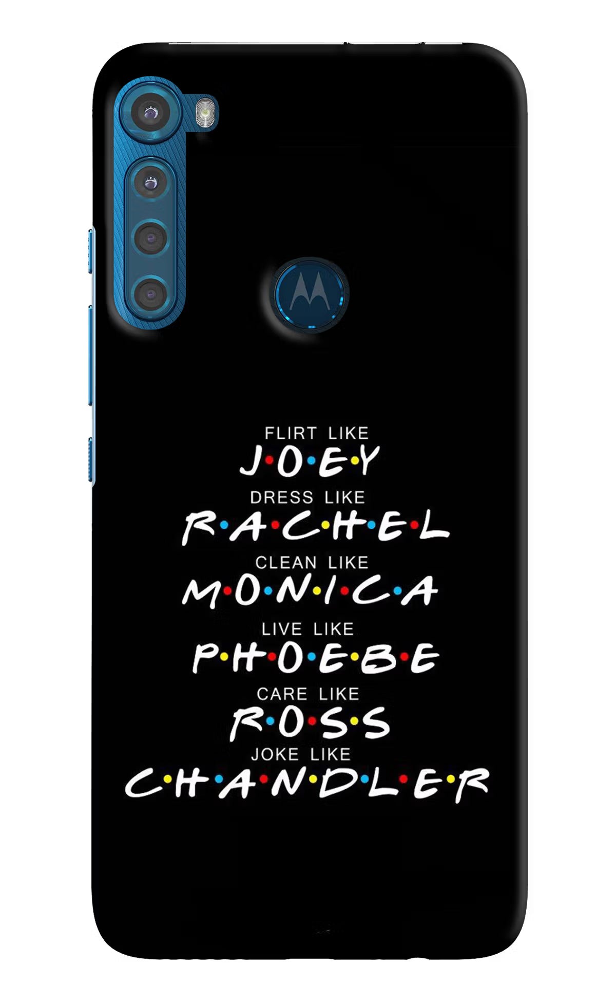 FRIENDS Character Motorola One Fusion Plus Back Cover - FRIENDS Character Motorola One Fusion Plus Hard Case Back Cover by Casekaro FRIENDS Character Motorola One Fusion Plus Hard Case Back Cover by Casekaro