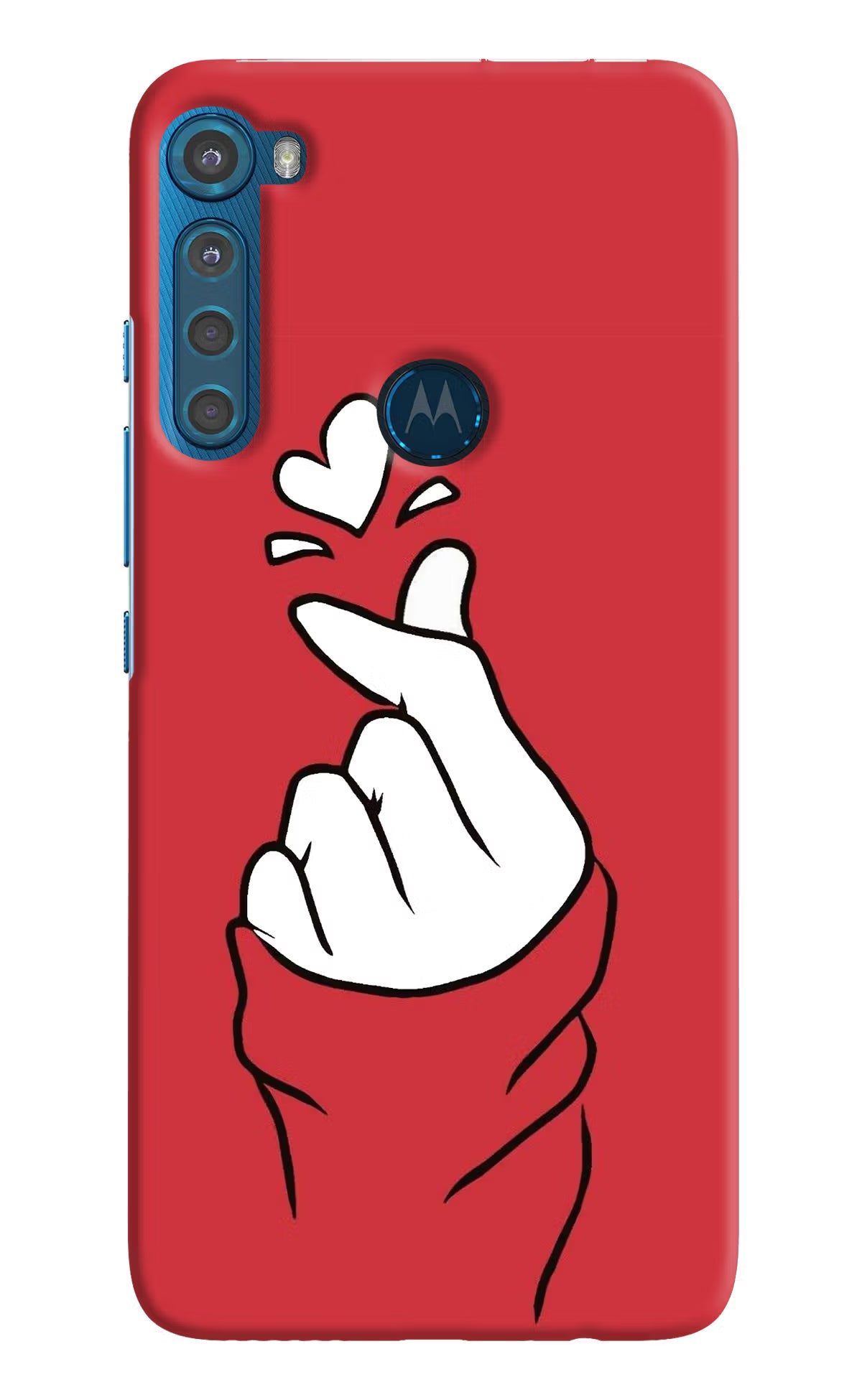 Korean Love Sign Motorola One Fusion Plus Back Cover - Korean Love Sign Motorola One Fusion Plus Hard Case Back Cover by Casekaro Korean Love Sign Motorola One Fusion Plus Hard Case Back Cover by Casekaro