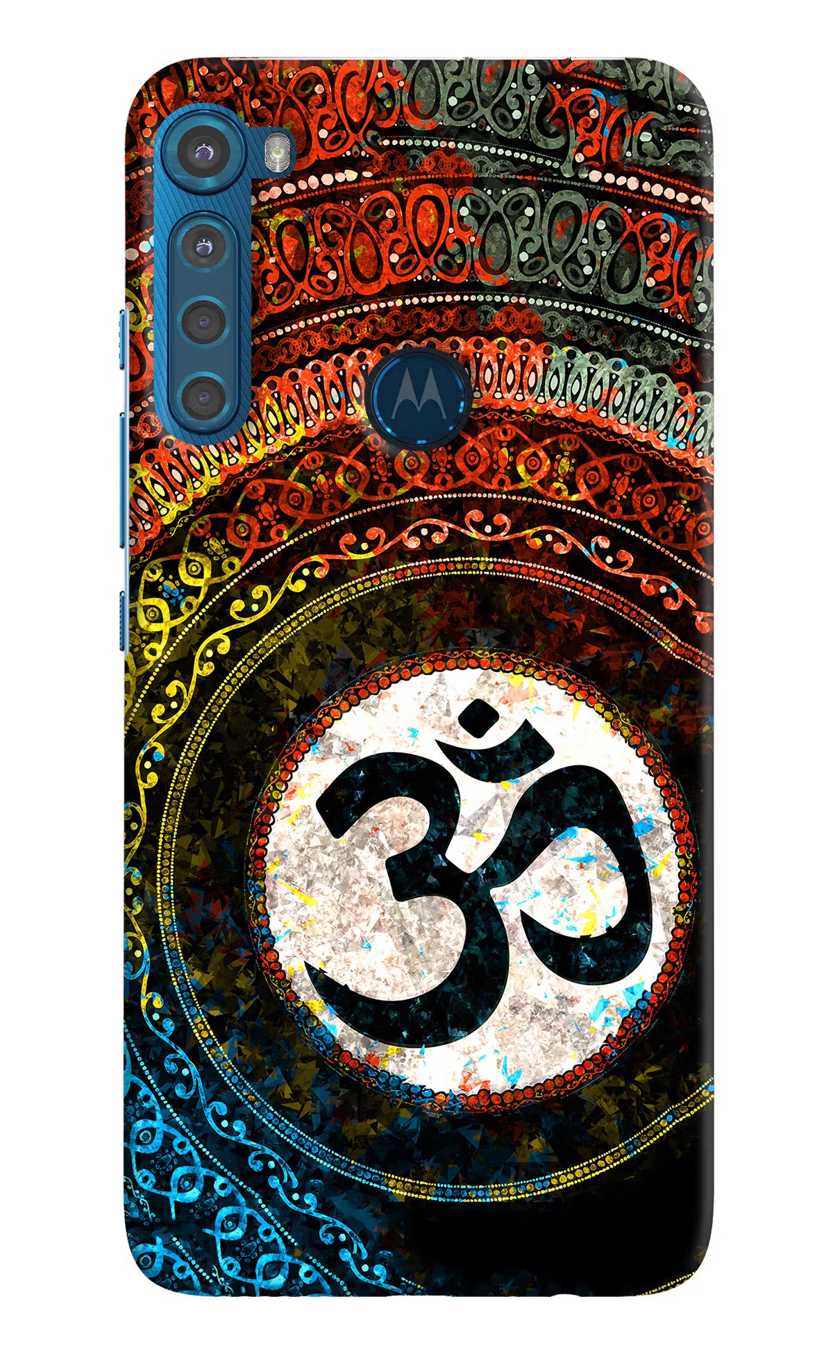 Om Cultural Motorola One Fusion Plus Back Cover - Om Cultural Motorola One Fusion Plus Hard Case Back Cover by Casekaro Om Cultural Motorola One Fusion Plus Hard Case Back Cover by Casekaro