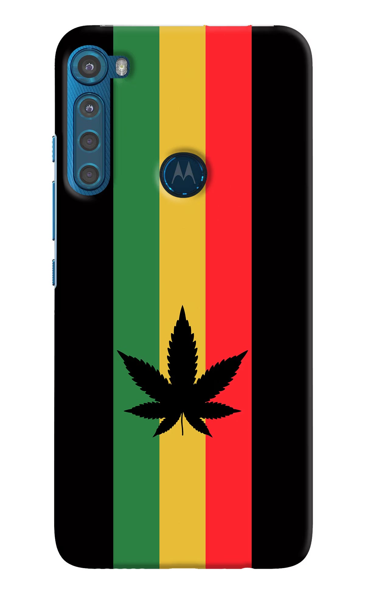 Weed Flag Motorola One Fusion Plus Back Cover - Weed Flag Motorola One Fusion Plus Hard Case Back Cover by Casekaro Weed Flag Motorola One Fusion Plus Hard Case Back Cover by Casekaro